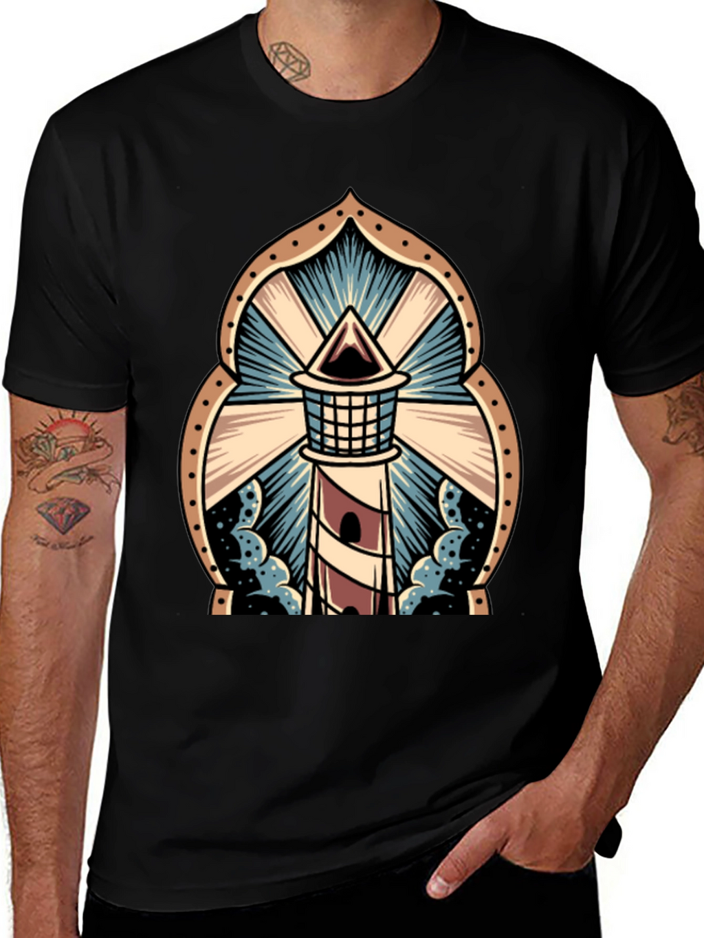 Lighthouse Graphic Tee - Striking Design