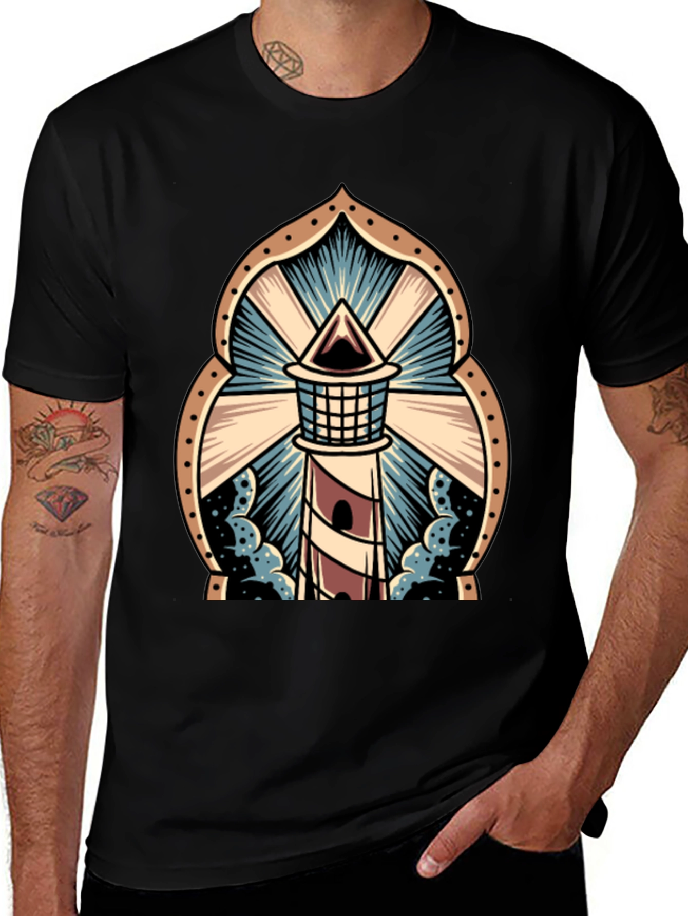 Lighthouse Graphic Tee - Striking Design