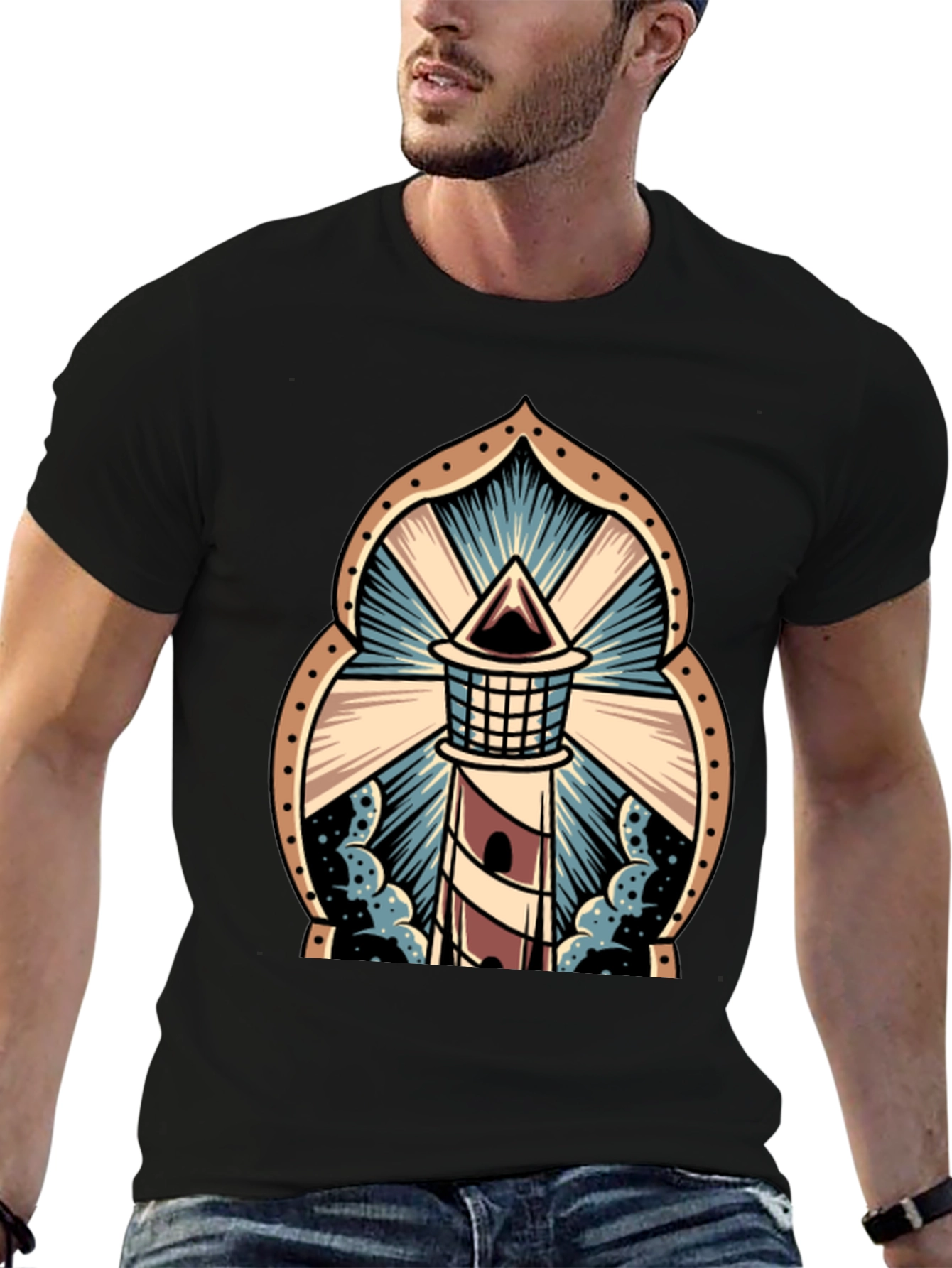 Lighthouse Graphic Tee - Striking Design