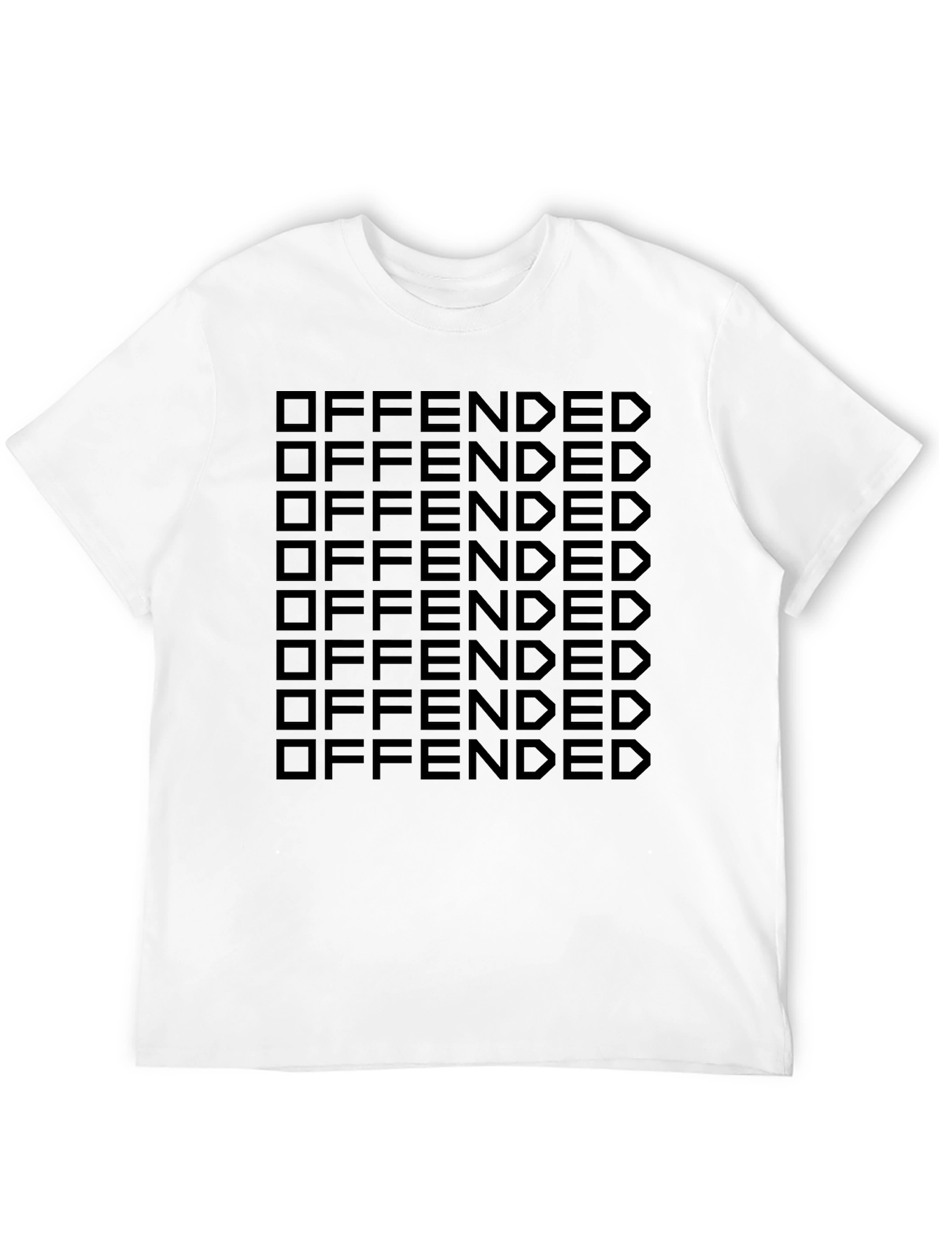 Offended Graphic Print Black T-Shirt