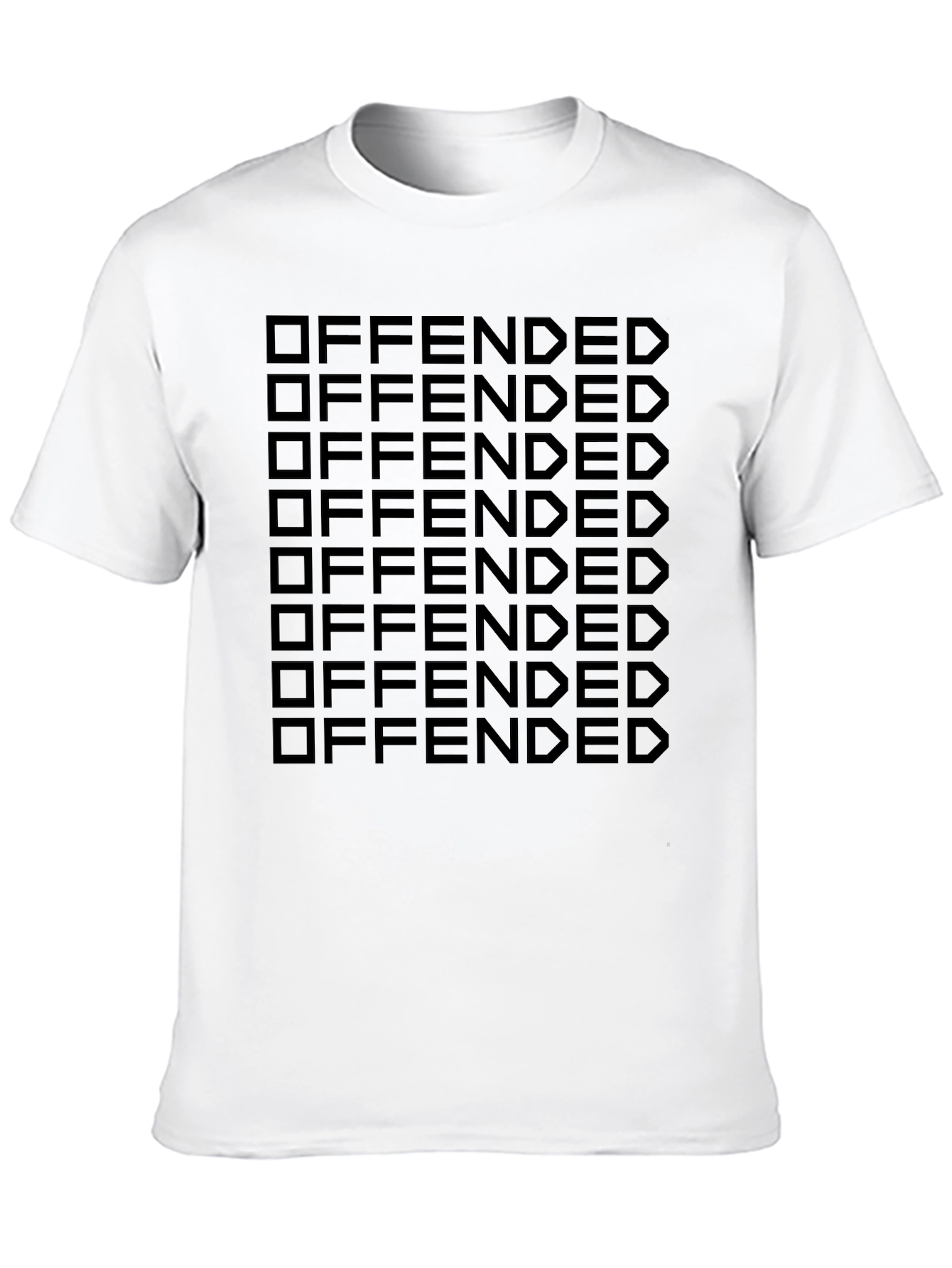 Offended Graphic Print Black T-Shirt