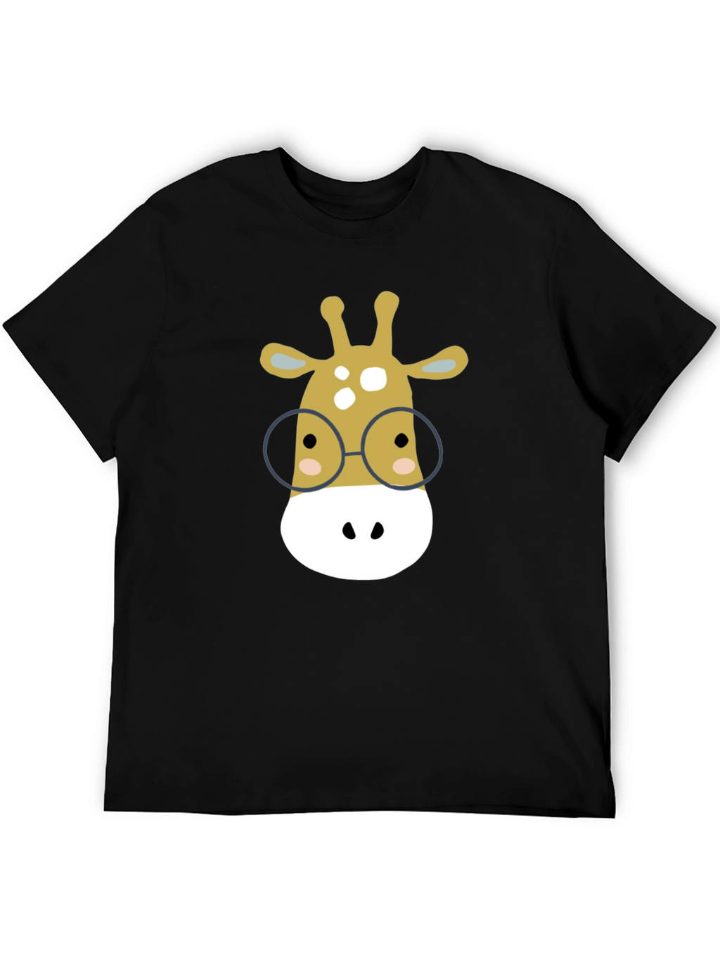 Giraffe with Glasses Graphic Tee