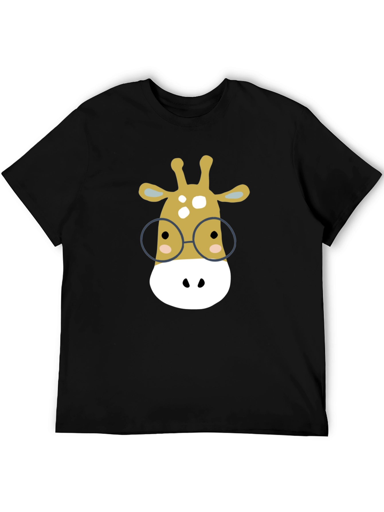 Giraffe with Glasses Graphic Tee