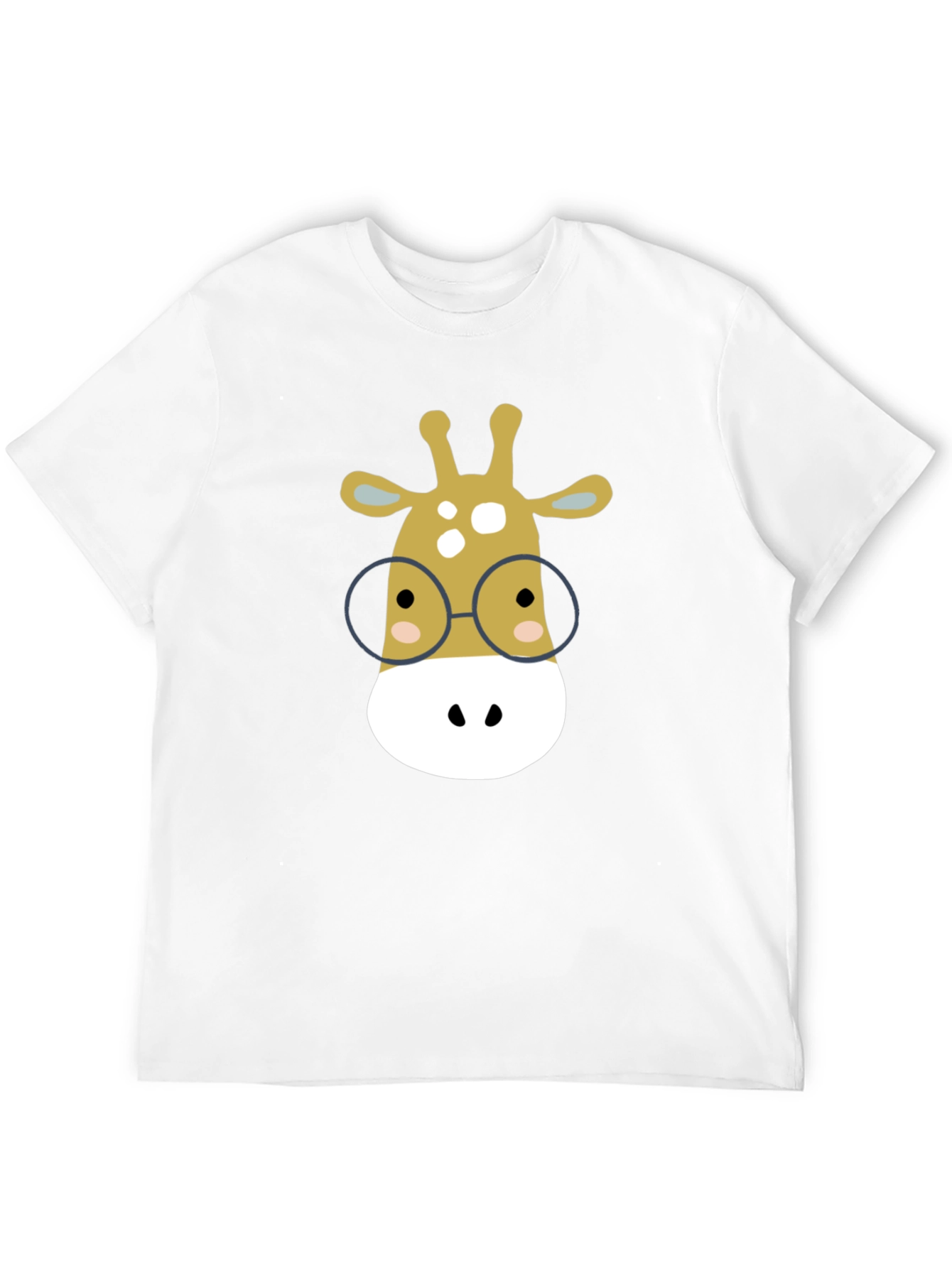 Giraffe with Glasses Graphic Tee