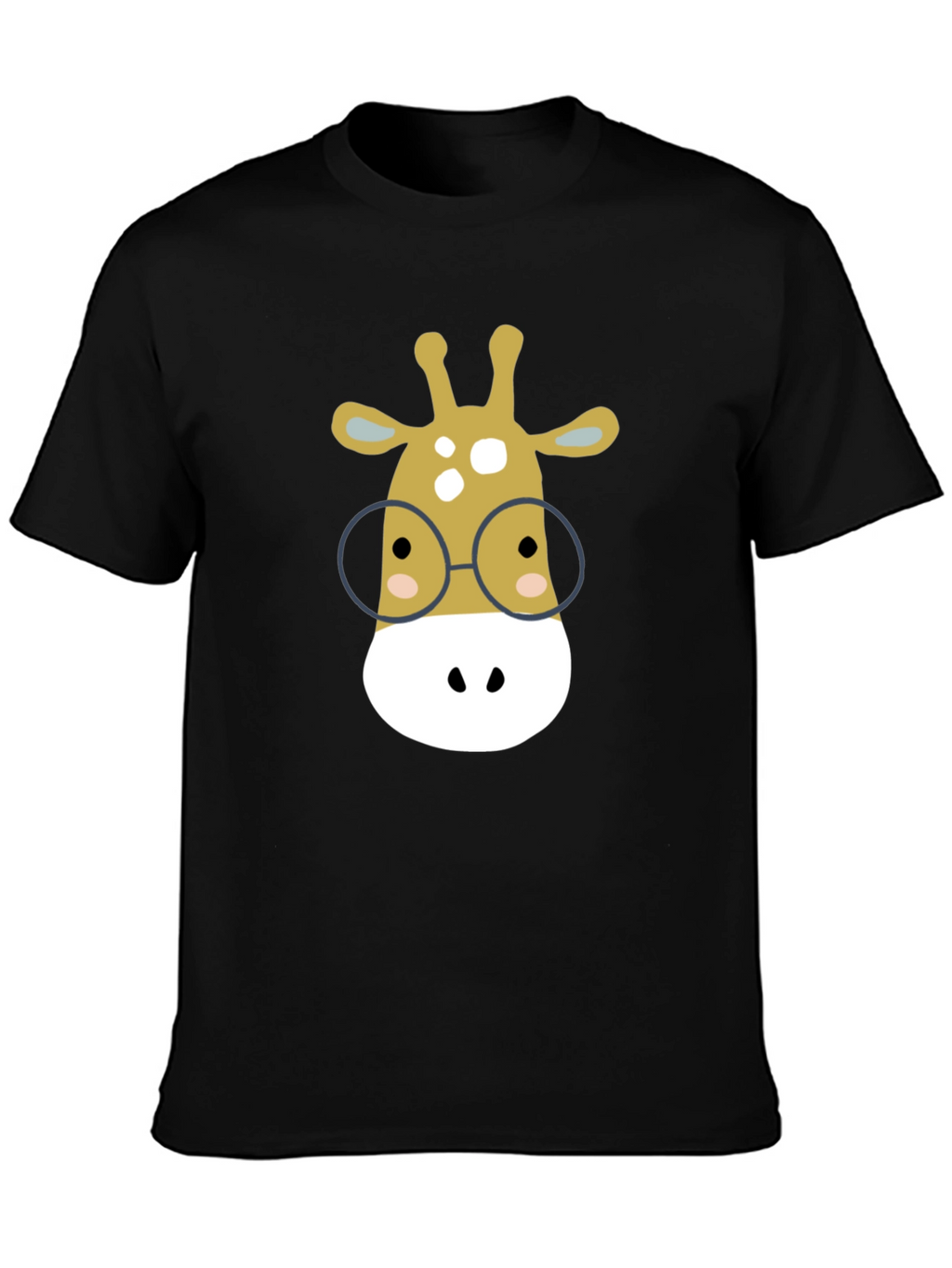 Giraffe with Glasses Graphic Tee