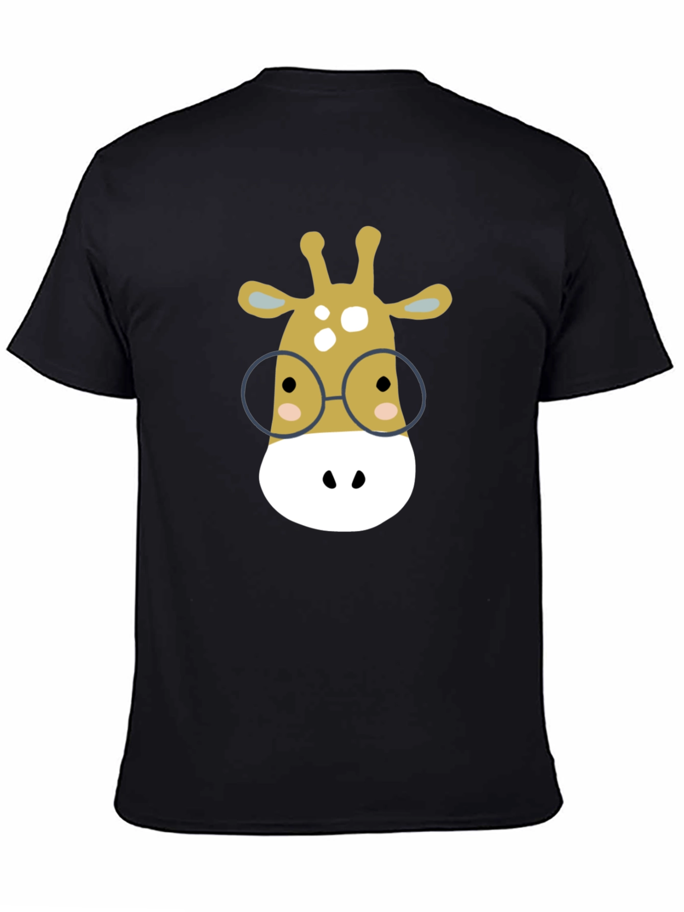 Giraffe with Glasses Graphic Tee
