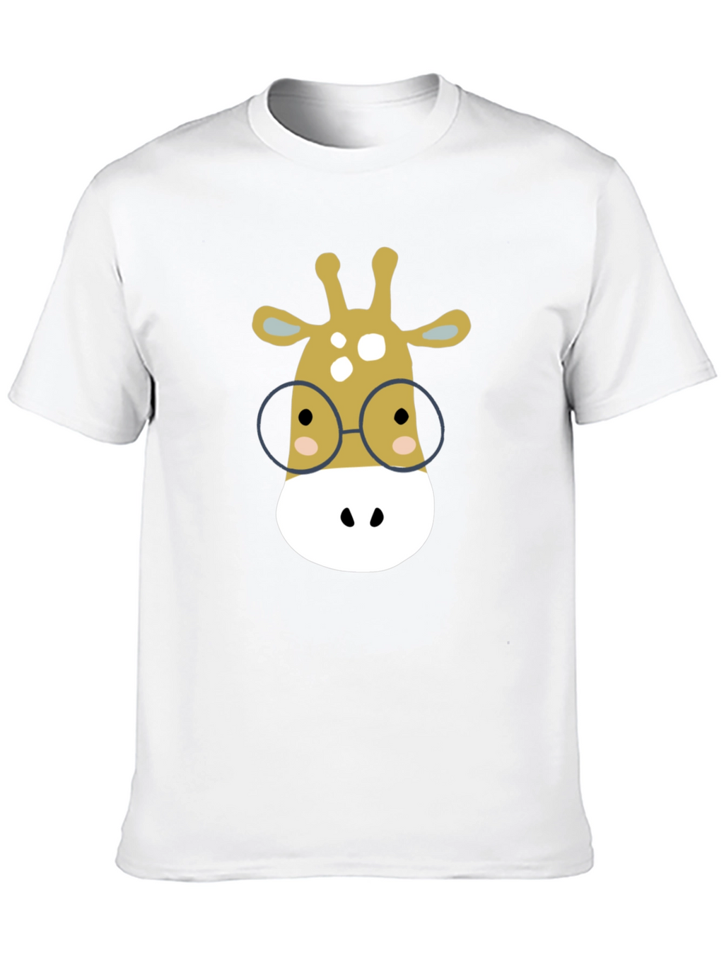Giraffe with Glasses Graphic Tee