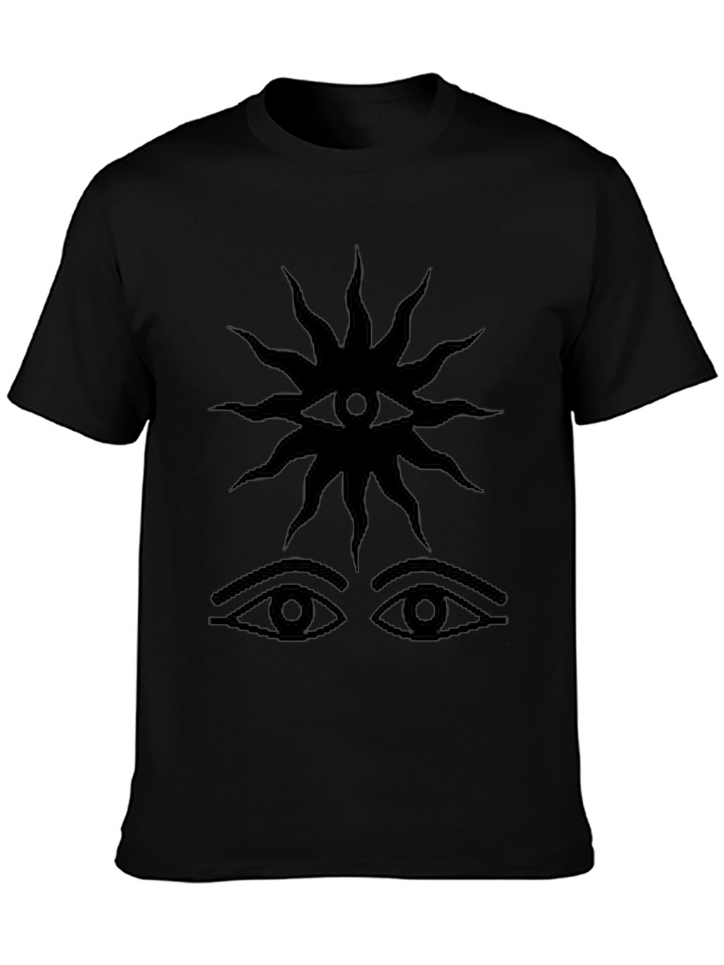 Mystic Eye Graphic Tee - Black Cotton