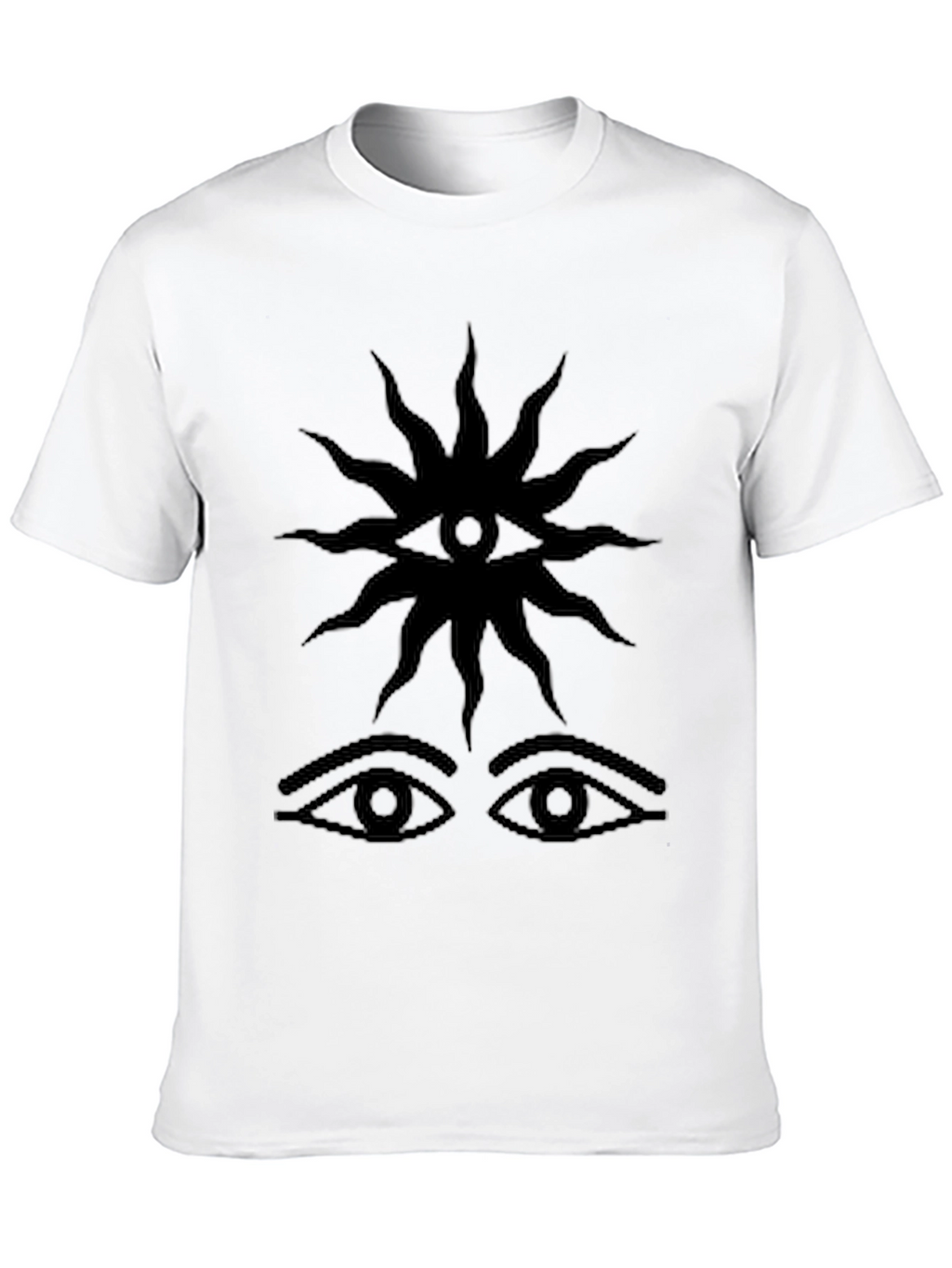 Mystic Eye Graphic Tee - Black Cotton