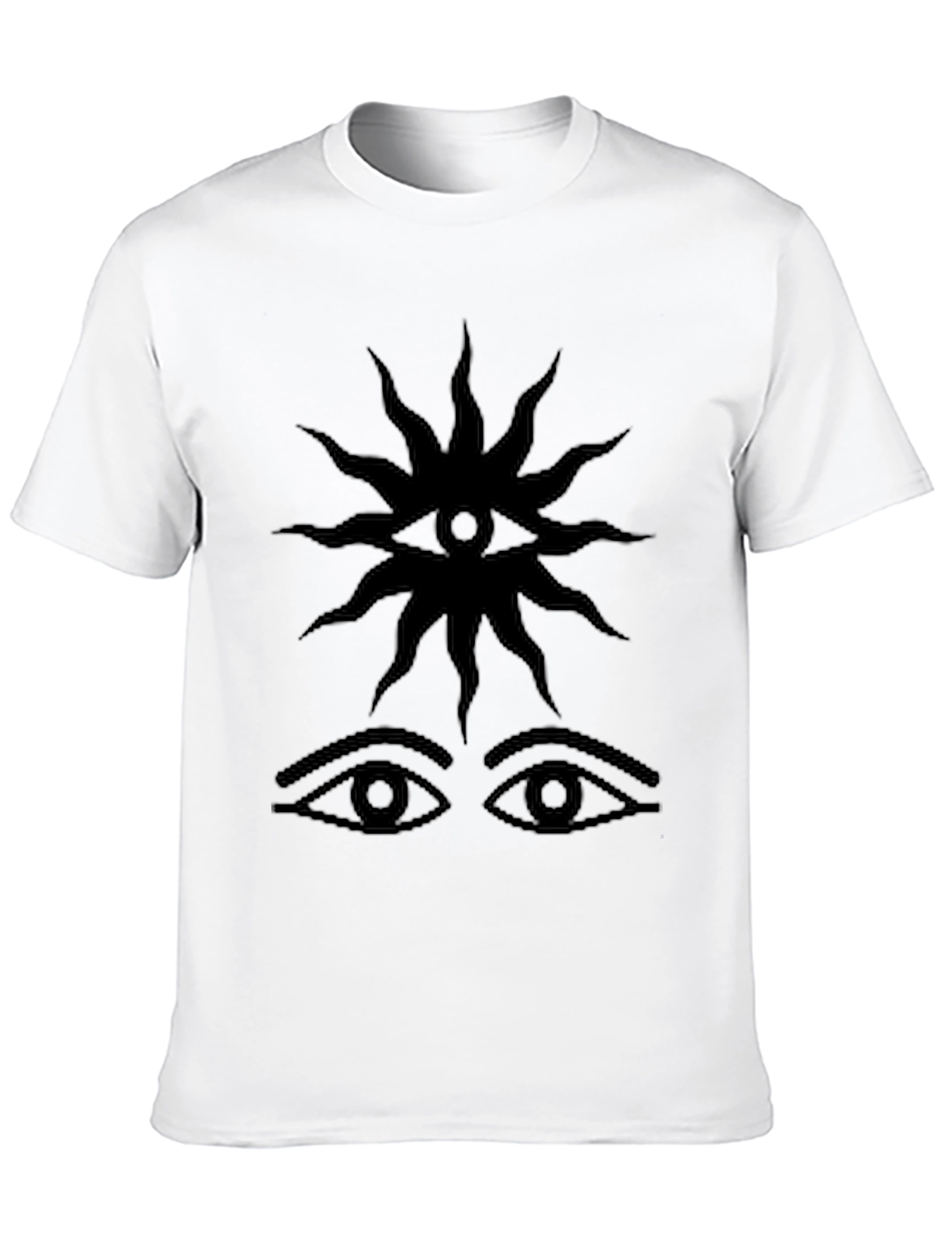 Mystic Eye Graphic Tee - Black Cotton