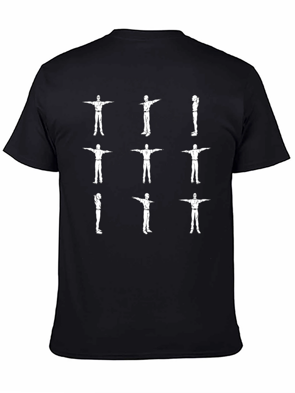 T-Pose Mens Graphic Tee - Black