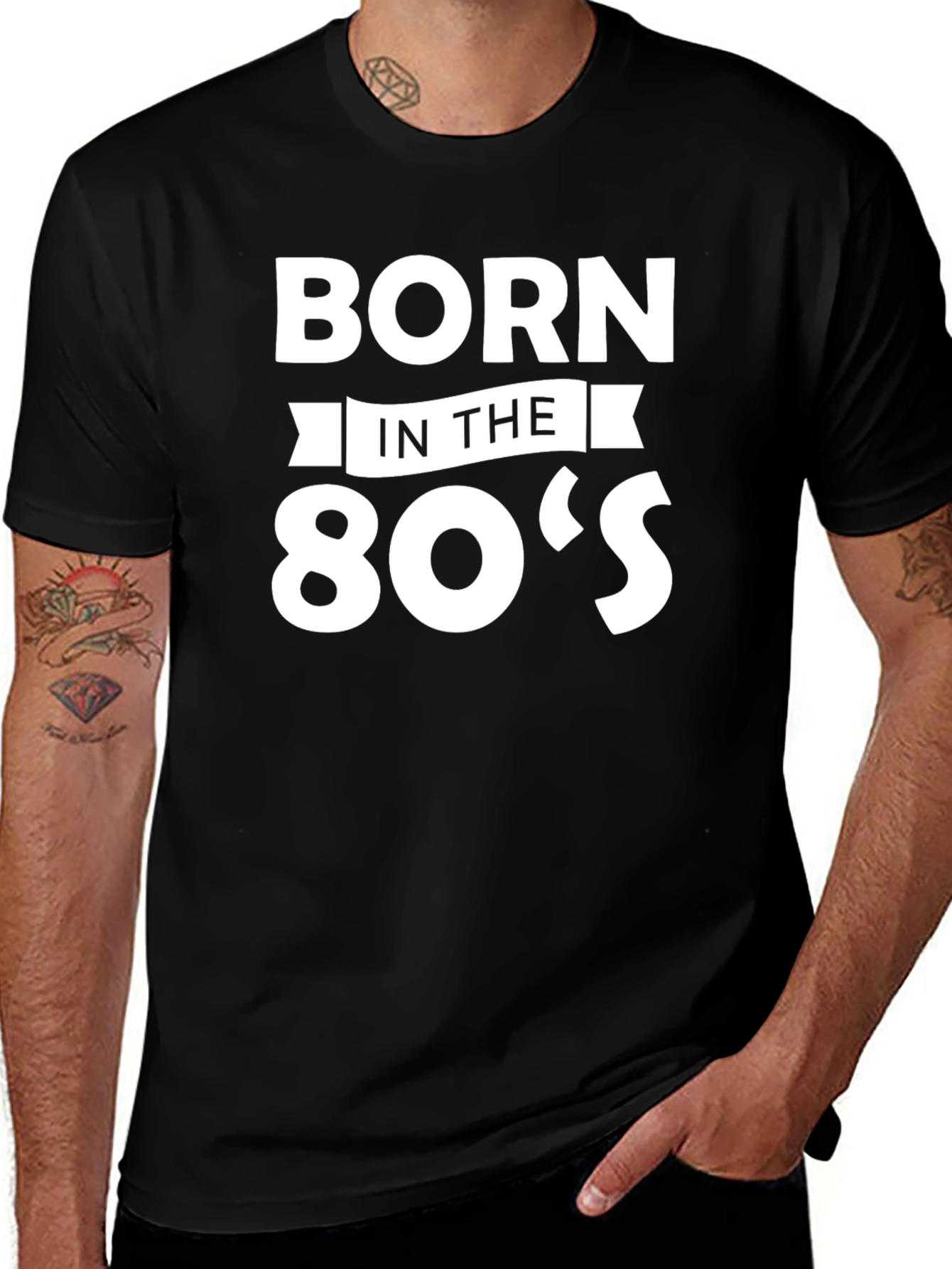 Born in the 80s Black T-Shirt