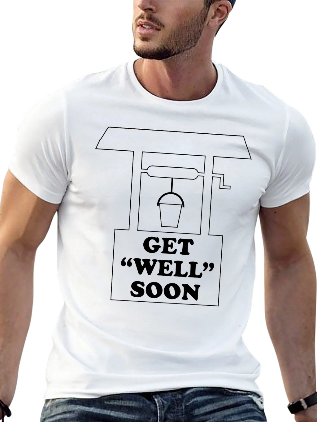 Get Well Soon Wishing Well Graphic T-Shirt