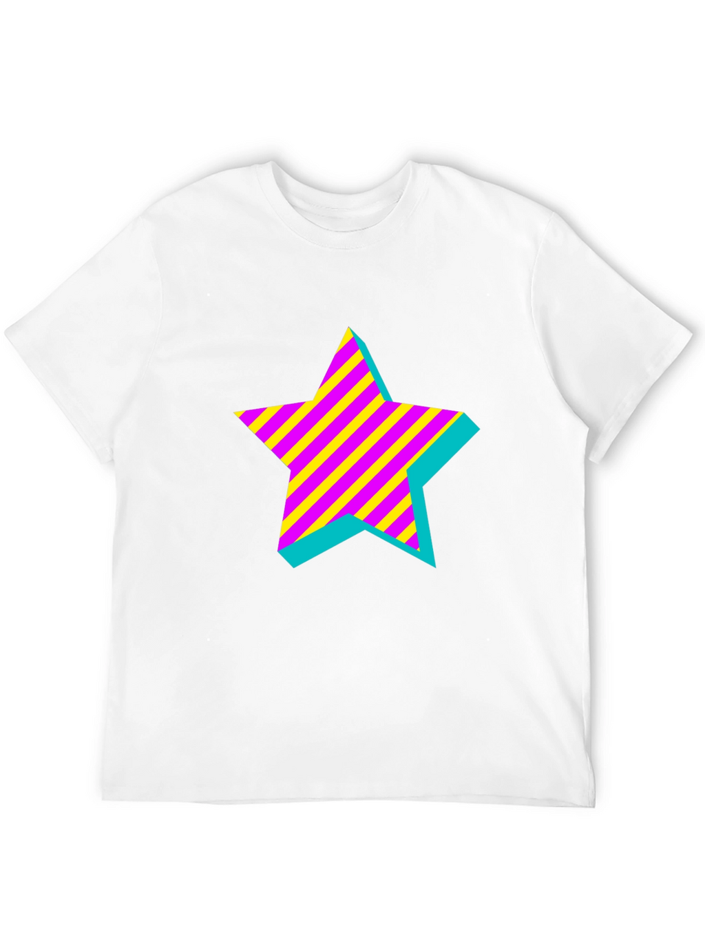 Retro Star Graphic Black T-Shirt