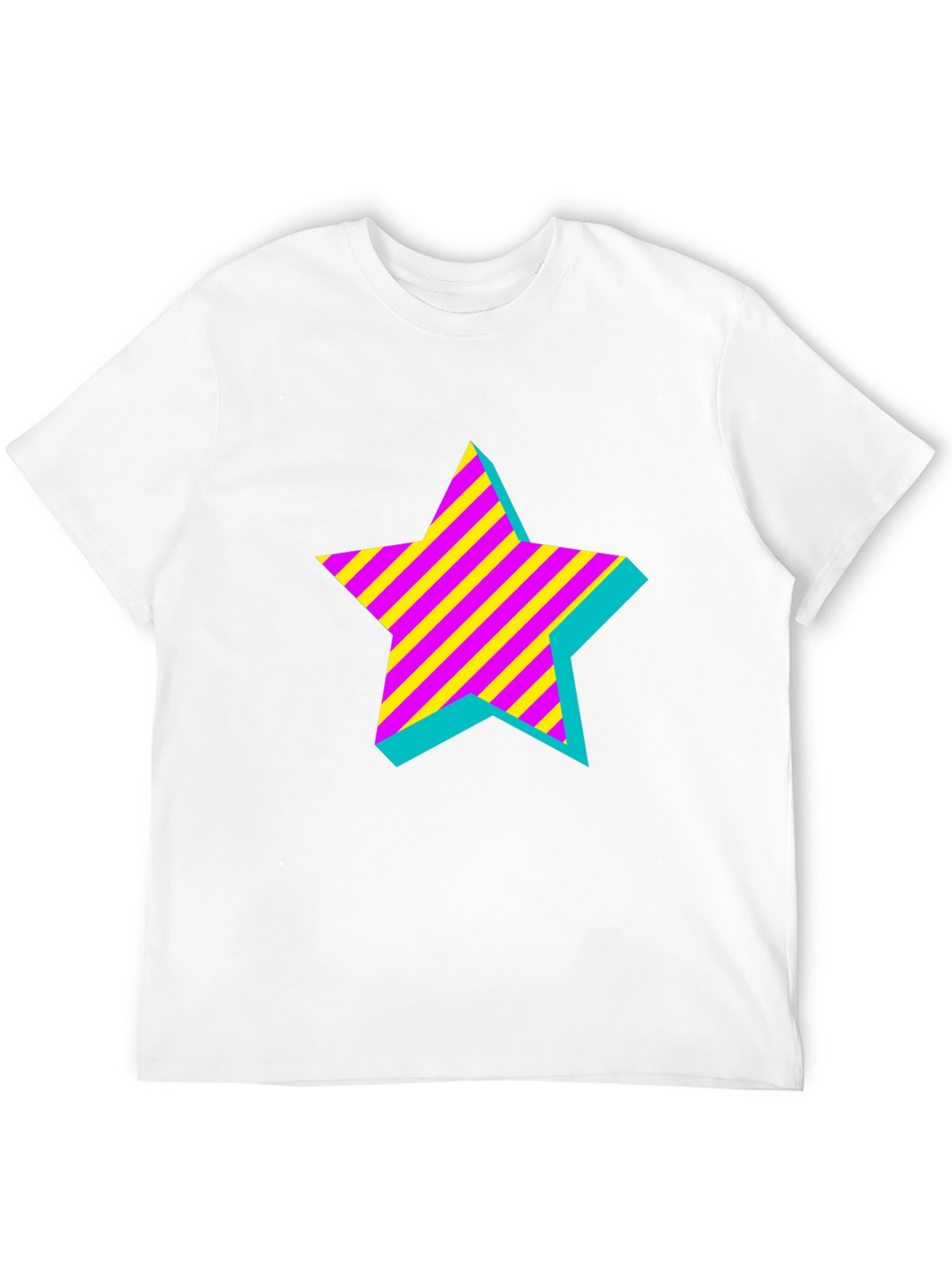 Retro Star Graphic Black T-Shirt