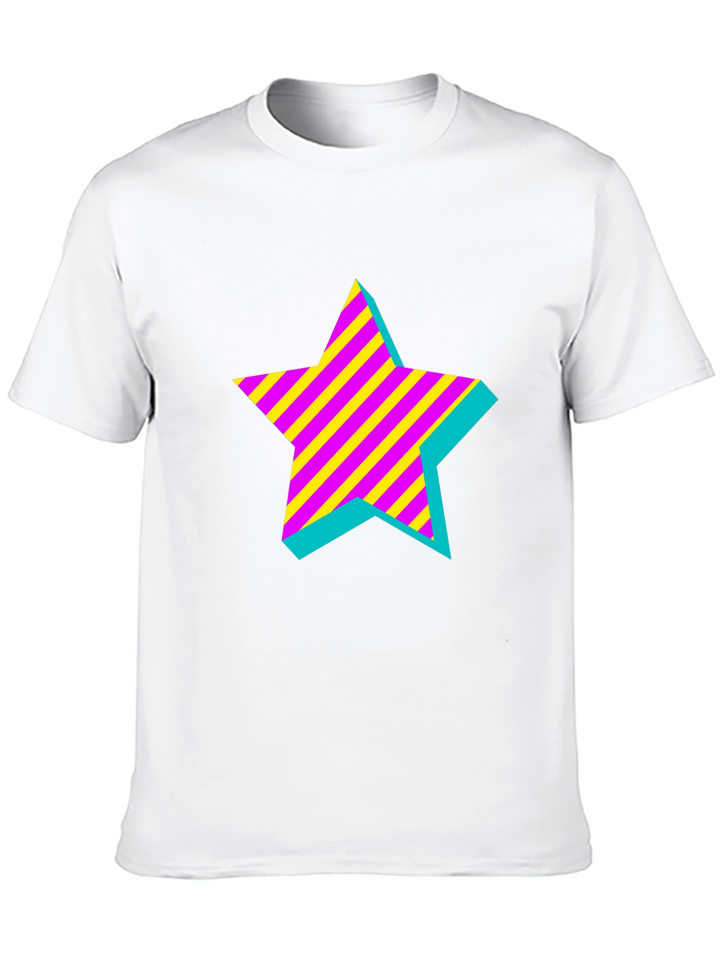 Retro Star Graphic Black T-Shirt