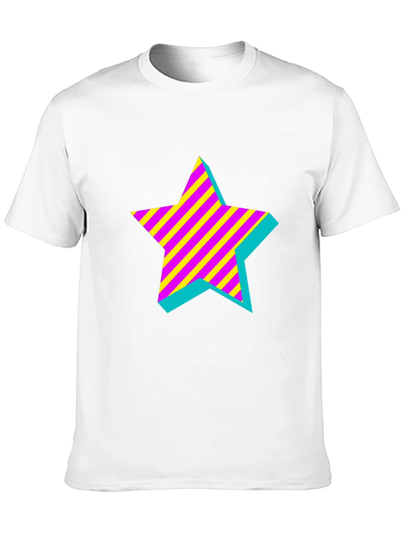 Retro Star Graphic Black T-Shirt