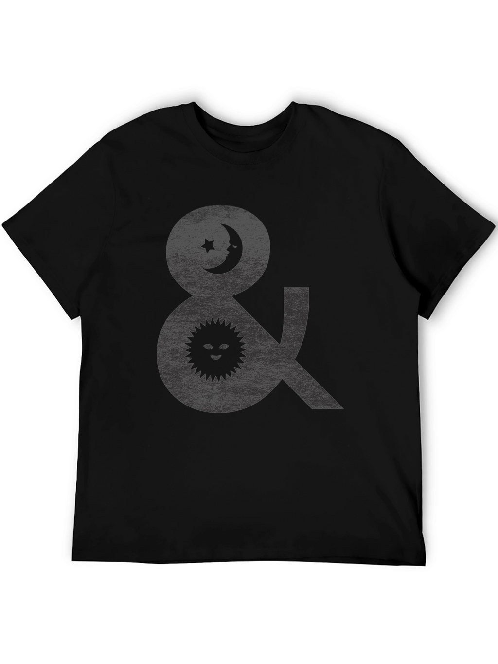Celestial Symbol Graphic Tee - Black
