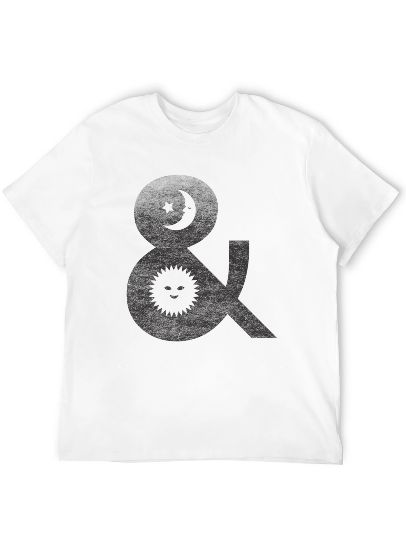 Celestial Symbol Graphic Tee - Black