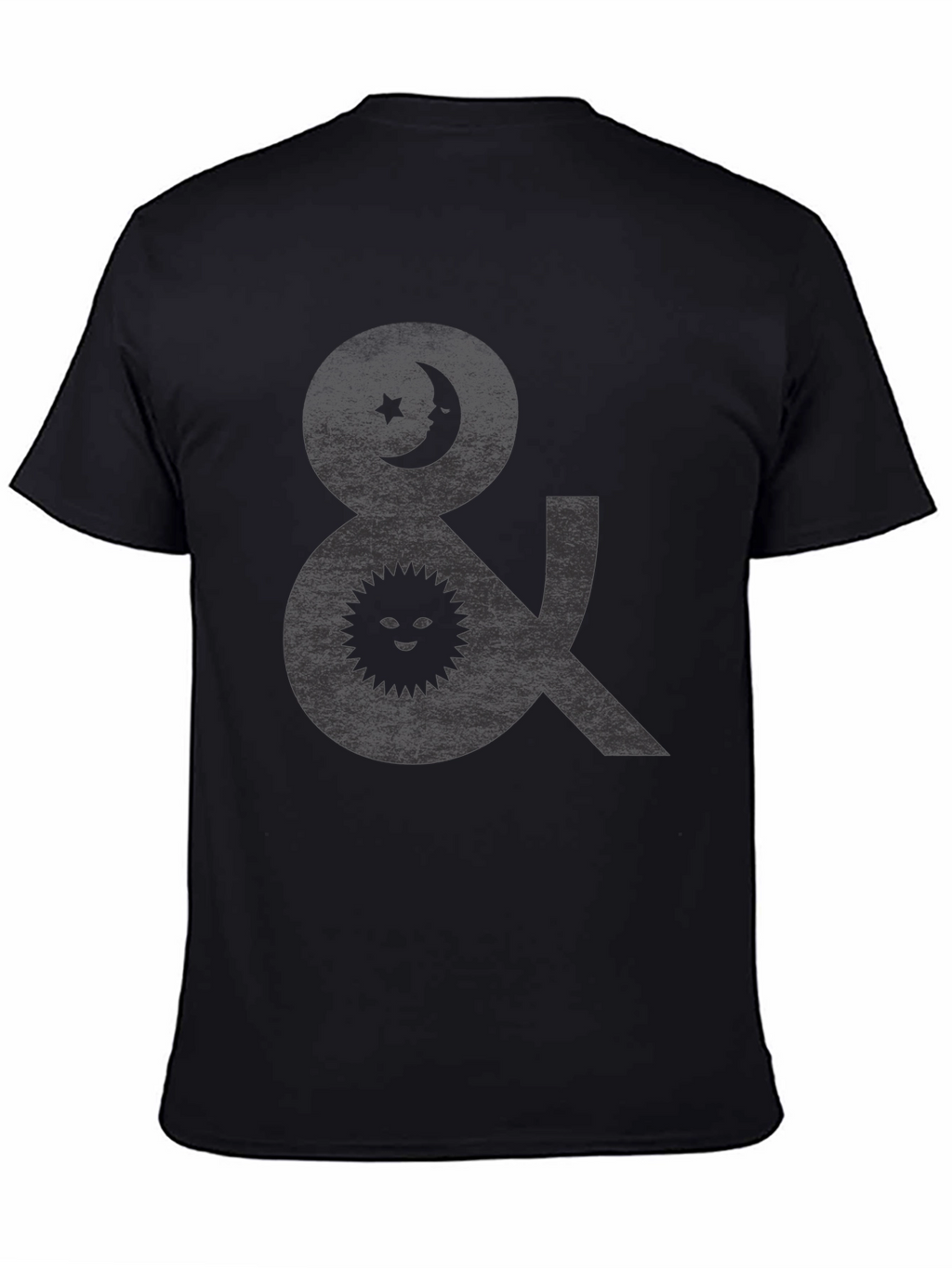 Celestial Symbol Graphic Tee - Black