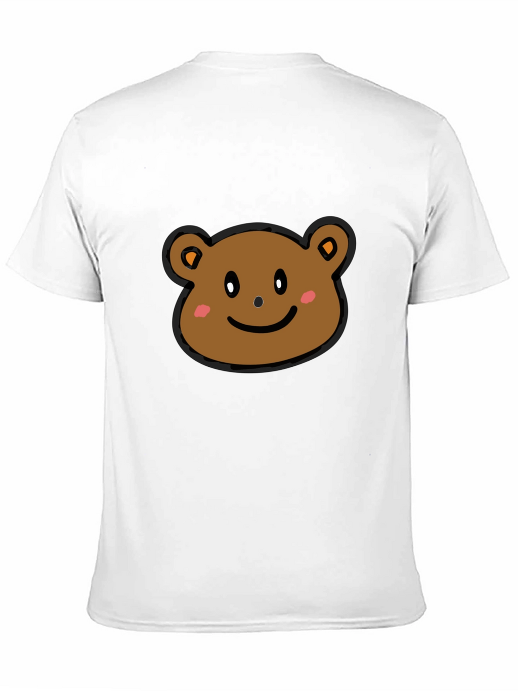 Cute Bear Graphic T-Shirt - Black Cotton Tee