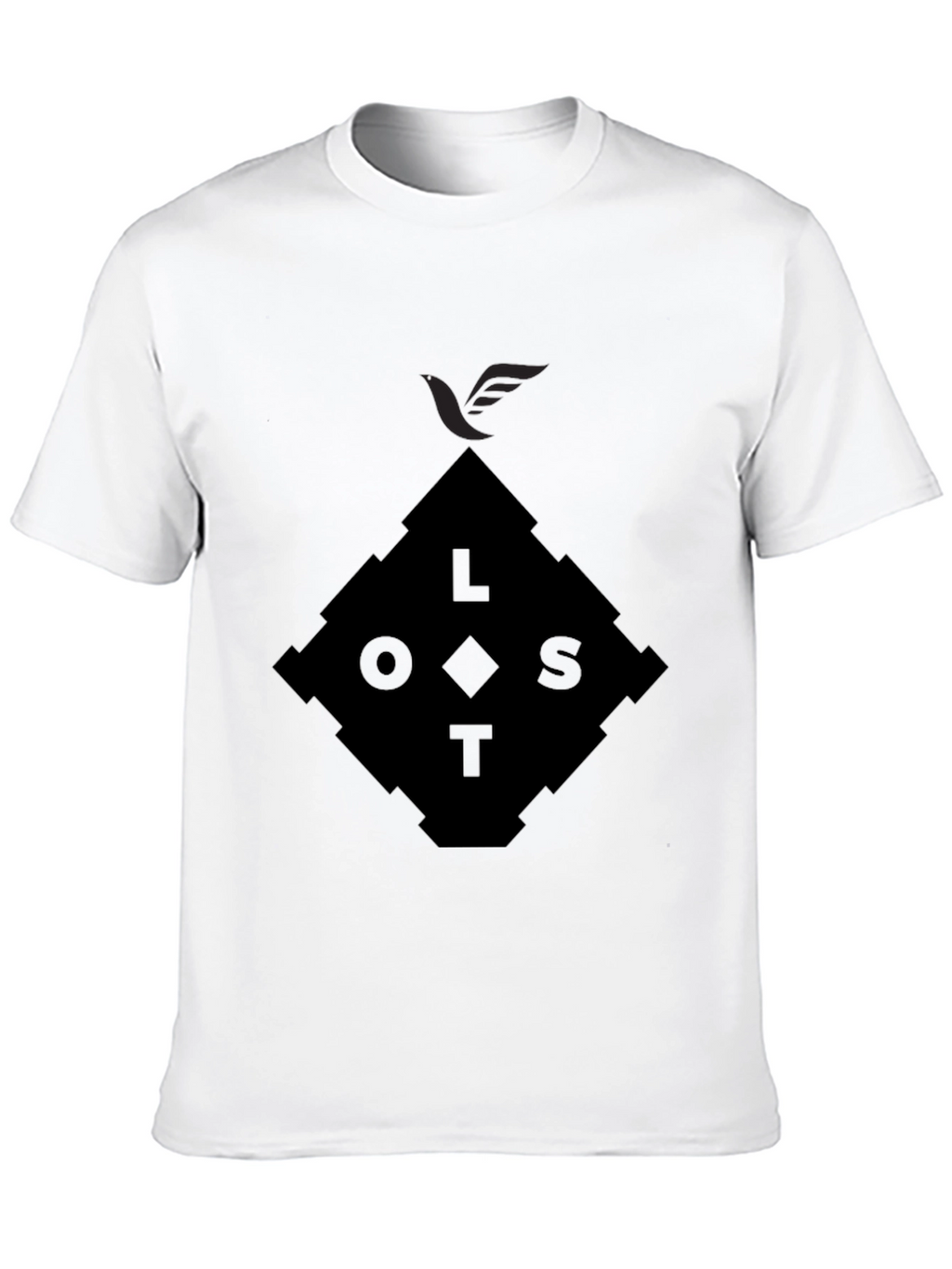 Lost Diamond Graphic Black T-Shirt