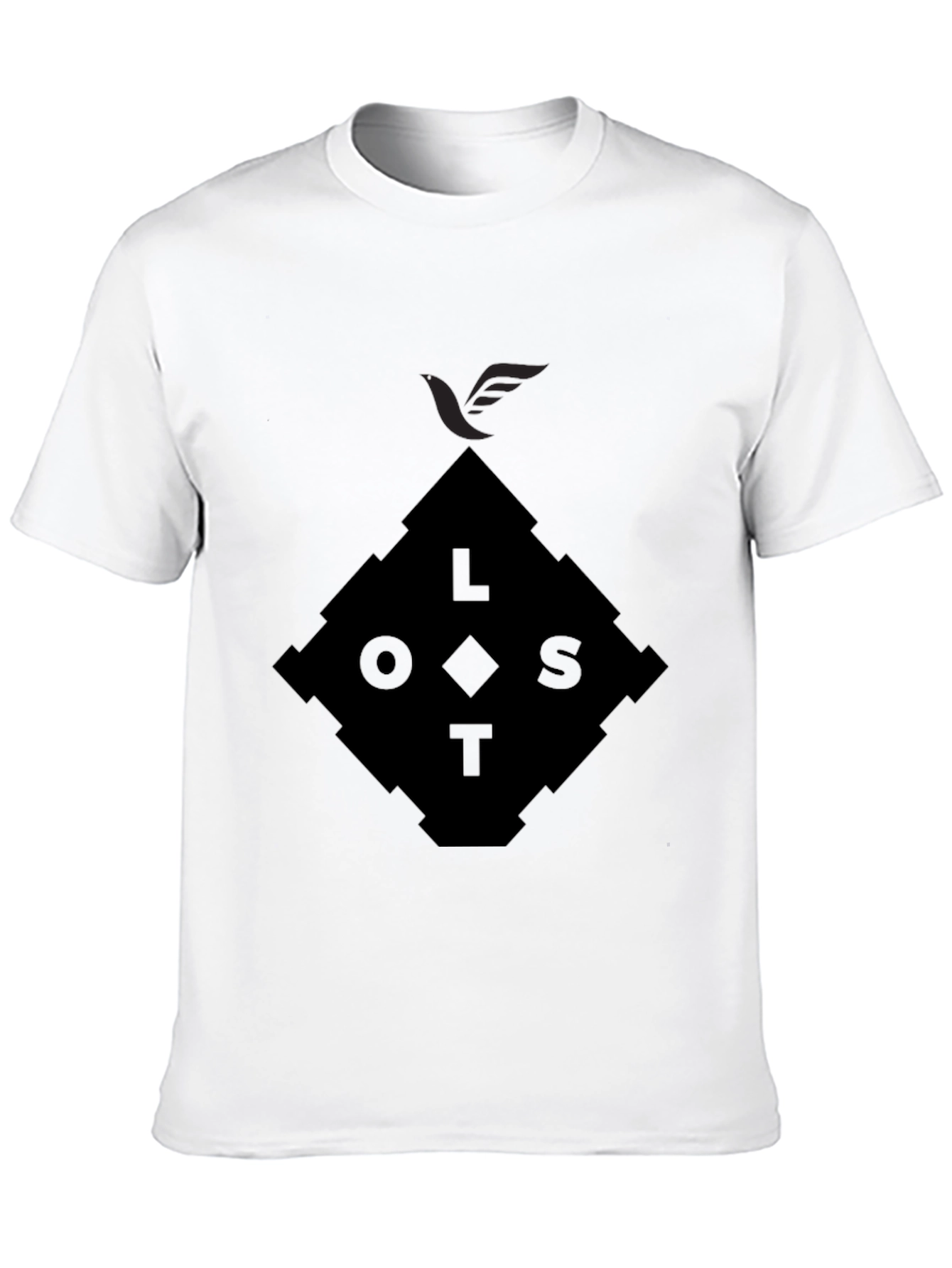 Lost Diamond Graphic Black T-Shirt