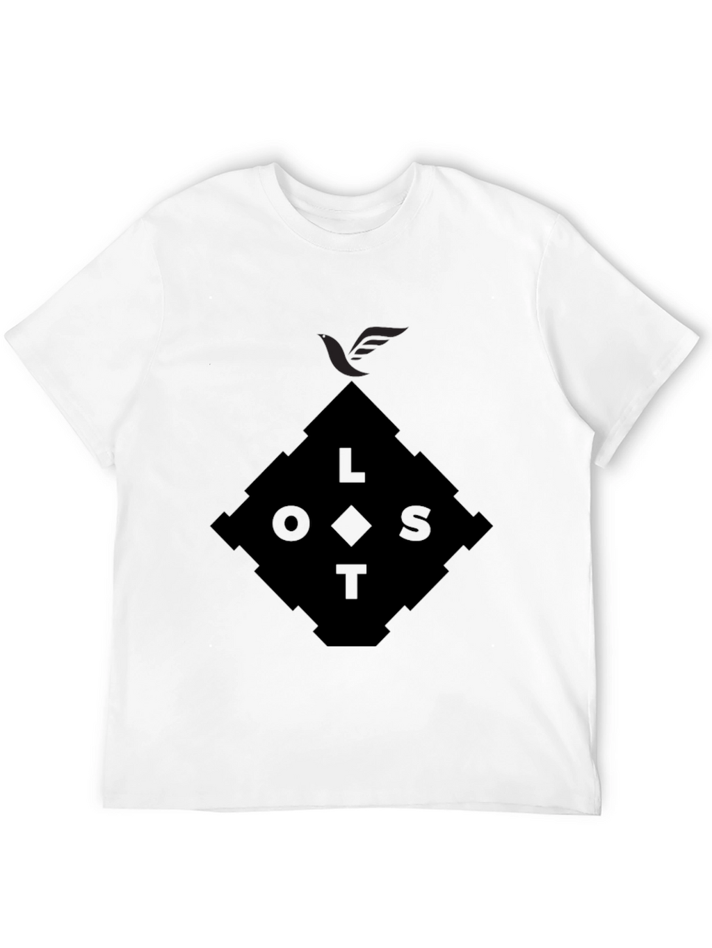 Lost Diamond Graphic Black T-Shirt