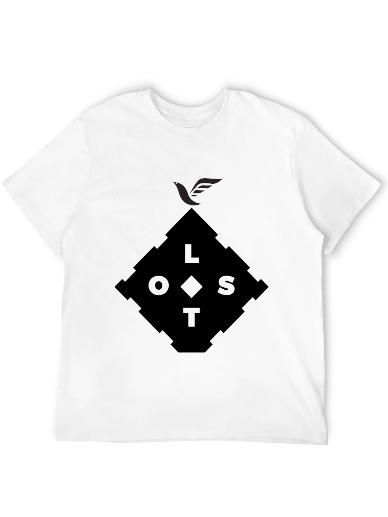 Lost Diamond Graphic Black T-Shirt