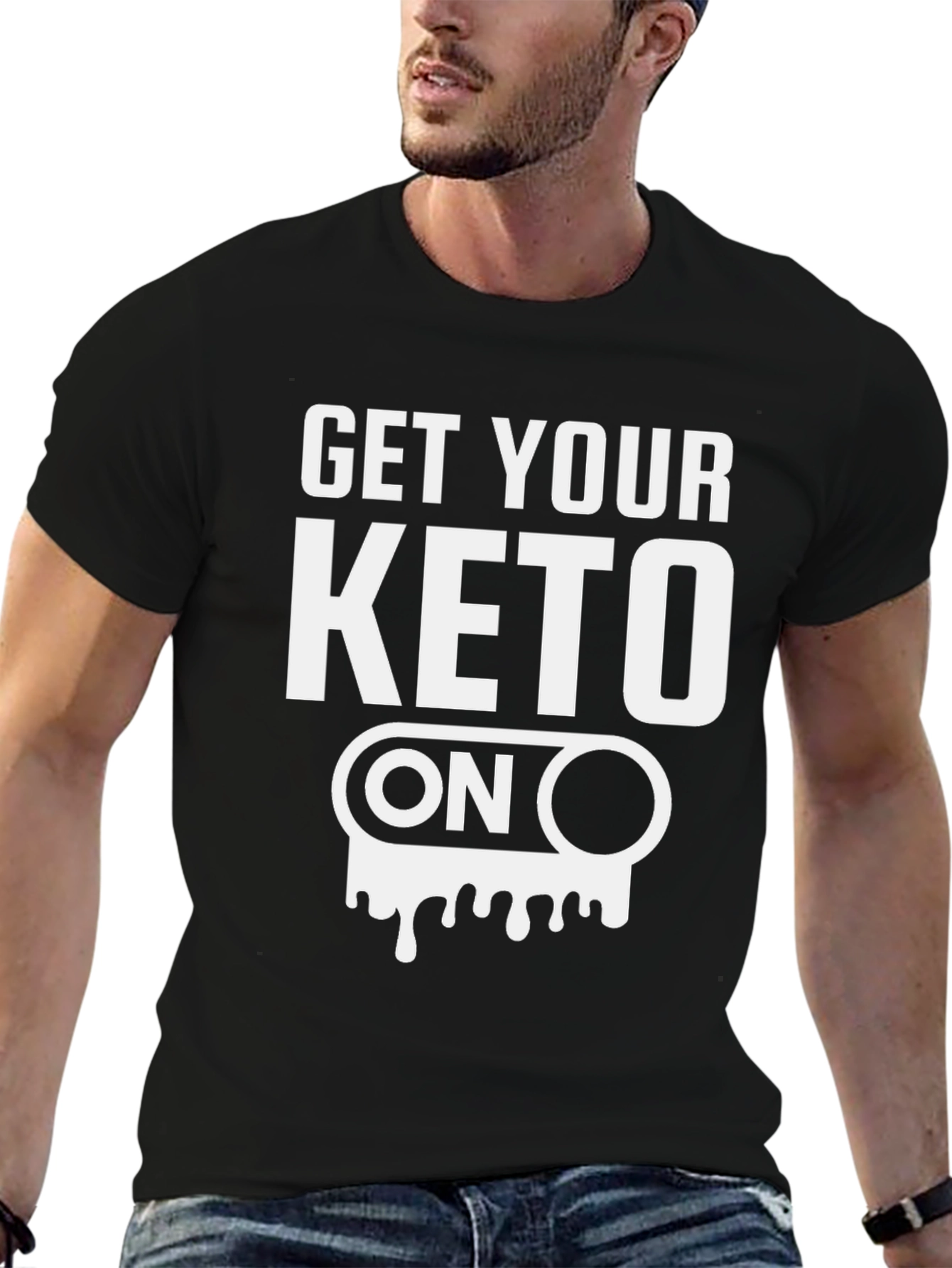 Get Your Keto On Black Graphic Tee