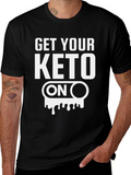 Get Your Keto On Black Graphic Tee