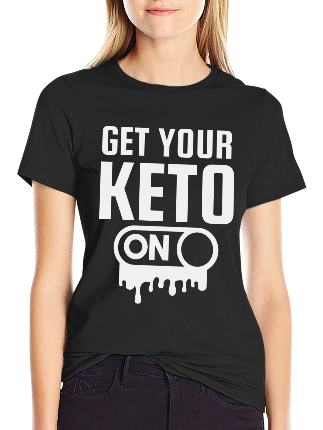 Get Your Keto On Black Graphic Tee