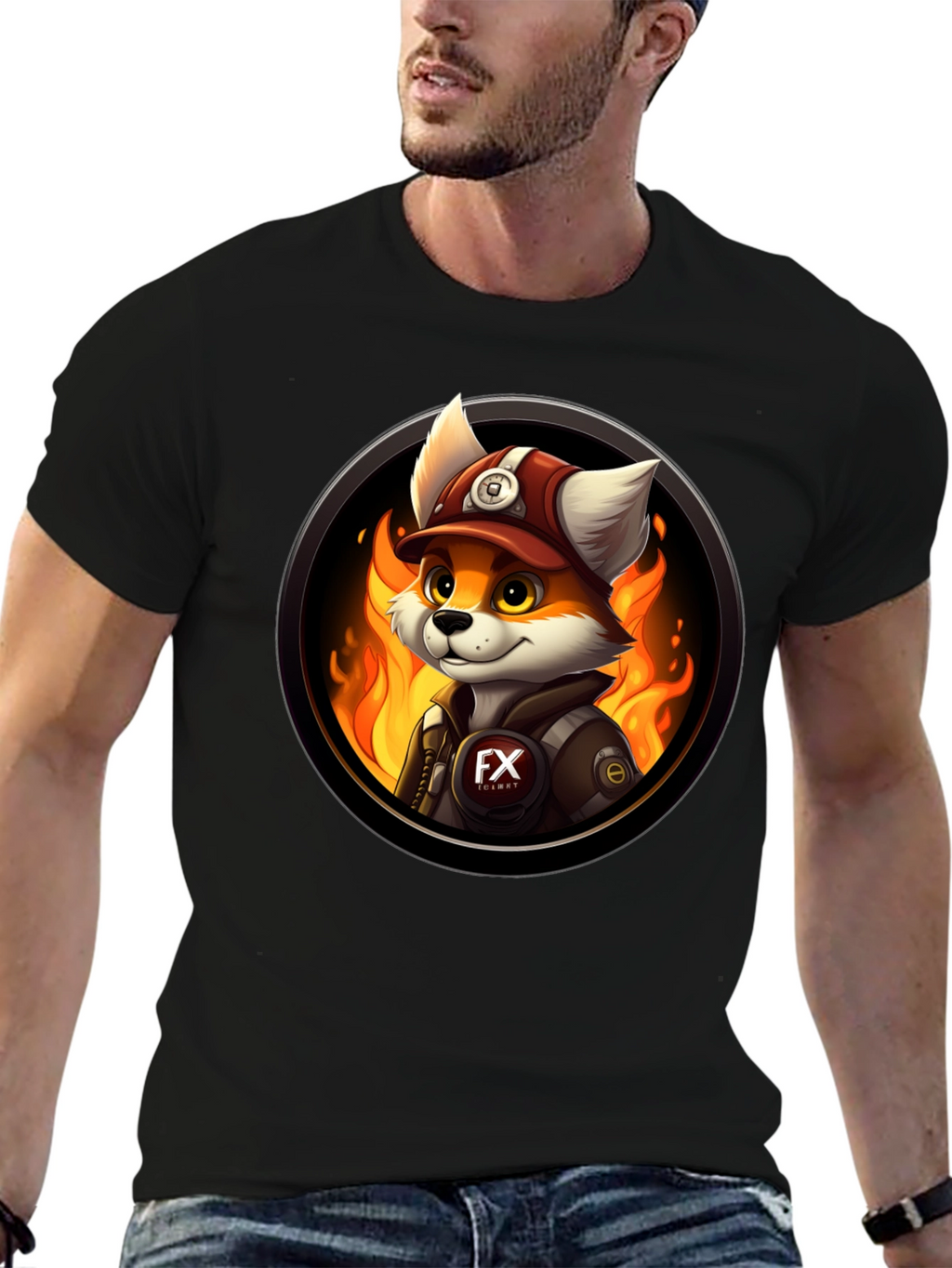Fox Mascot T-Shirt - Fiery Design Premium Quality!
