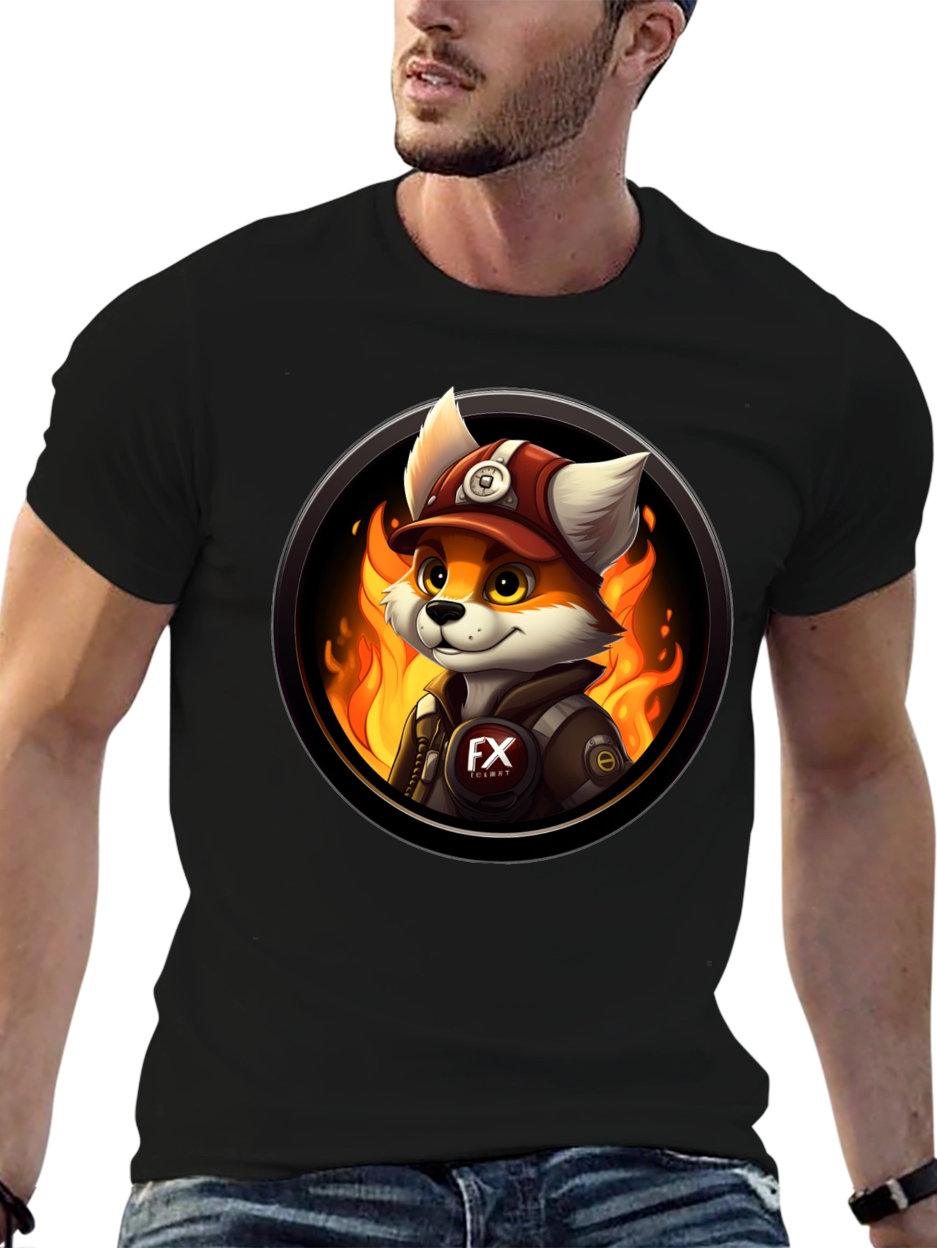 Fox Mascot T-Shirt - Fiery Design Premium Quality!