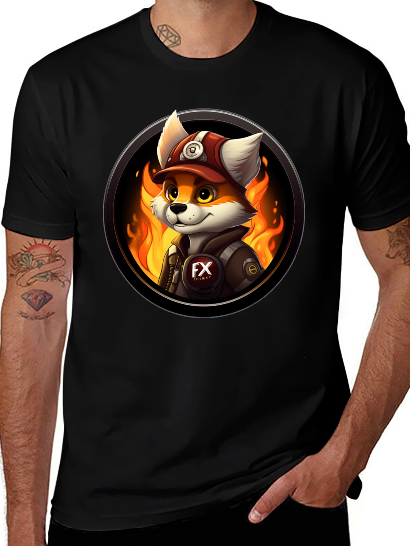 Fox Mascot T-Shirt - Fiery Design Premium Quality!