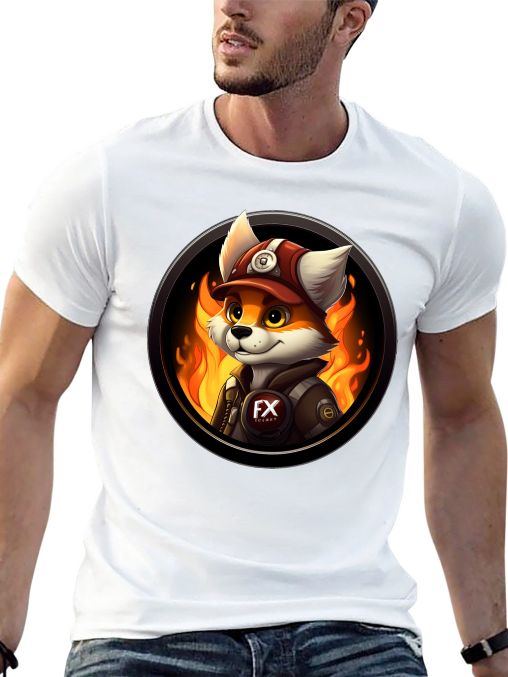 Fox Mascot T-Shirt - Fiery Design Premium Quality!