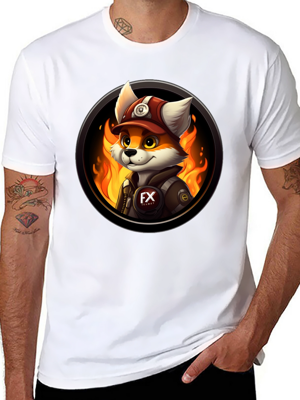 Fox Mascot T-Shirt - Fiery Design Premium Quality!
