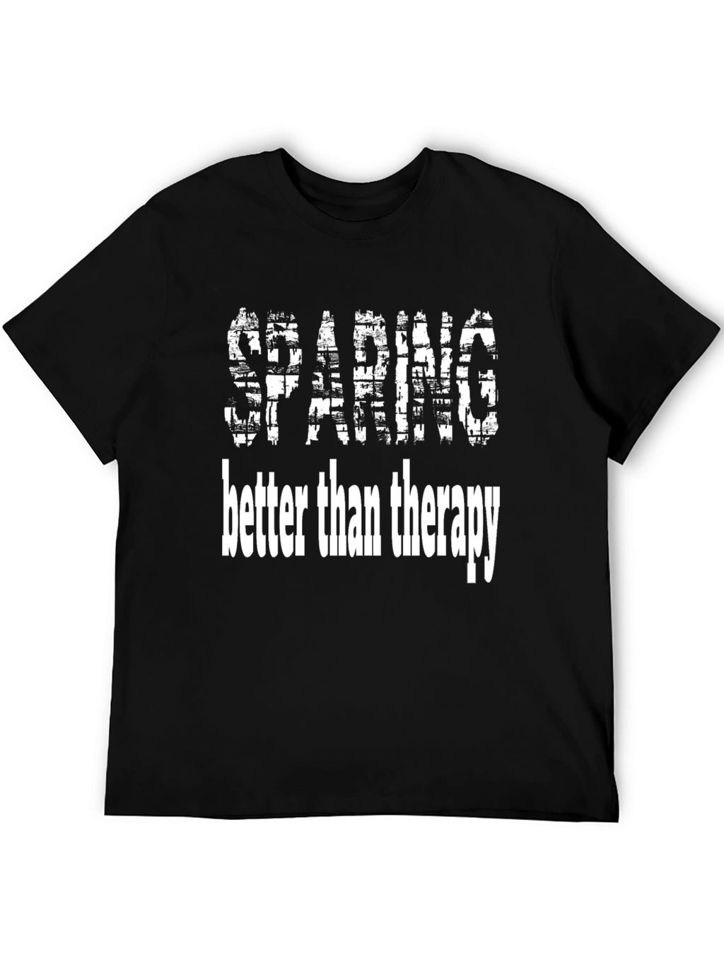 Sparring Better Than Therapy Black T-Shirt