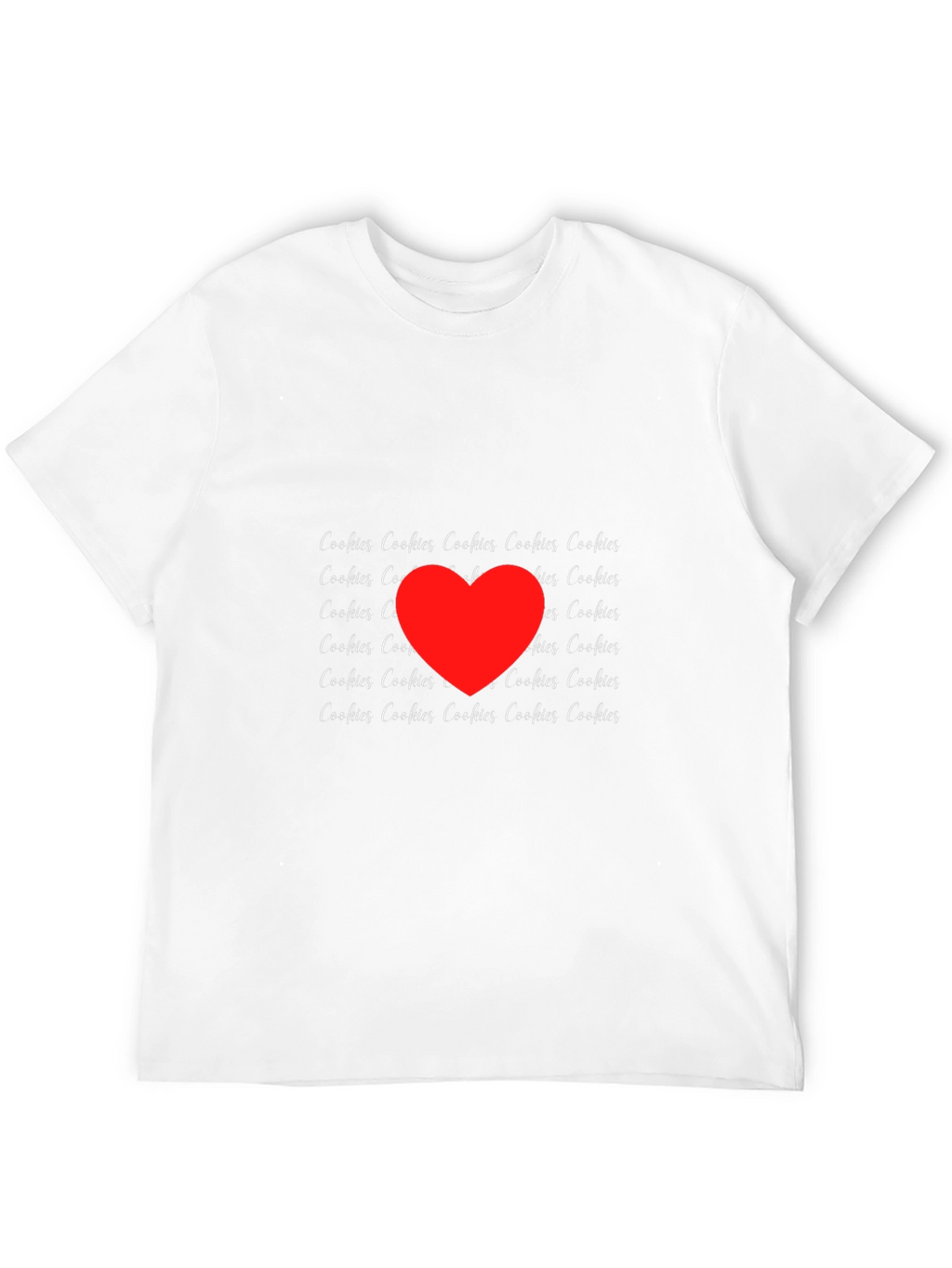 Cookies Love T-Shirt - Black Crew Neck Tee