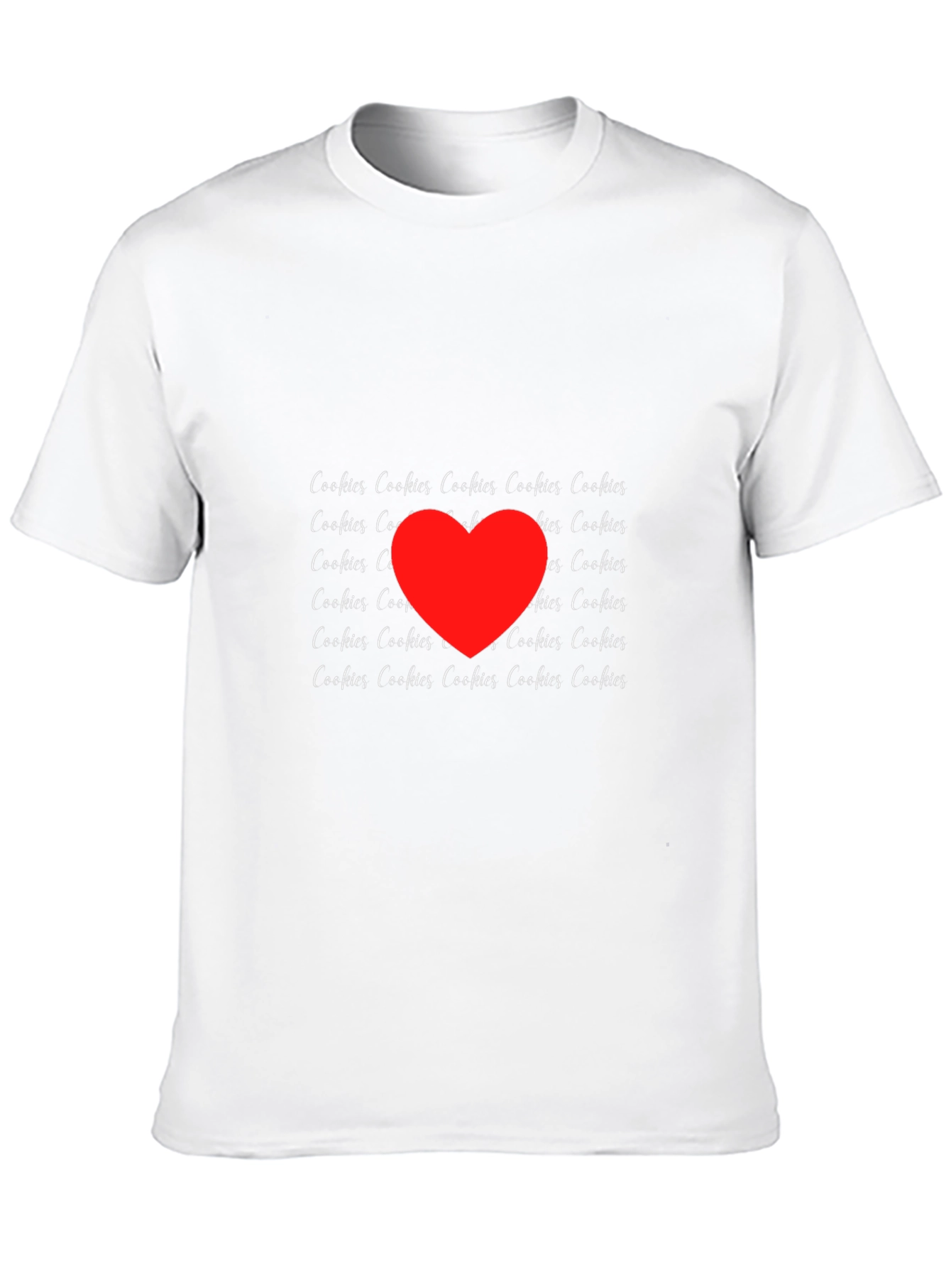 Cookies Love T-Shirt - Black Crew Neck Tee