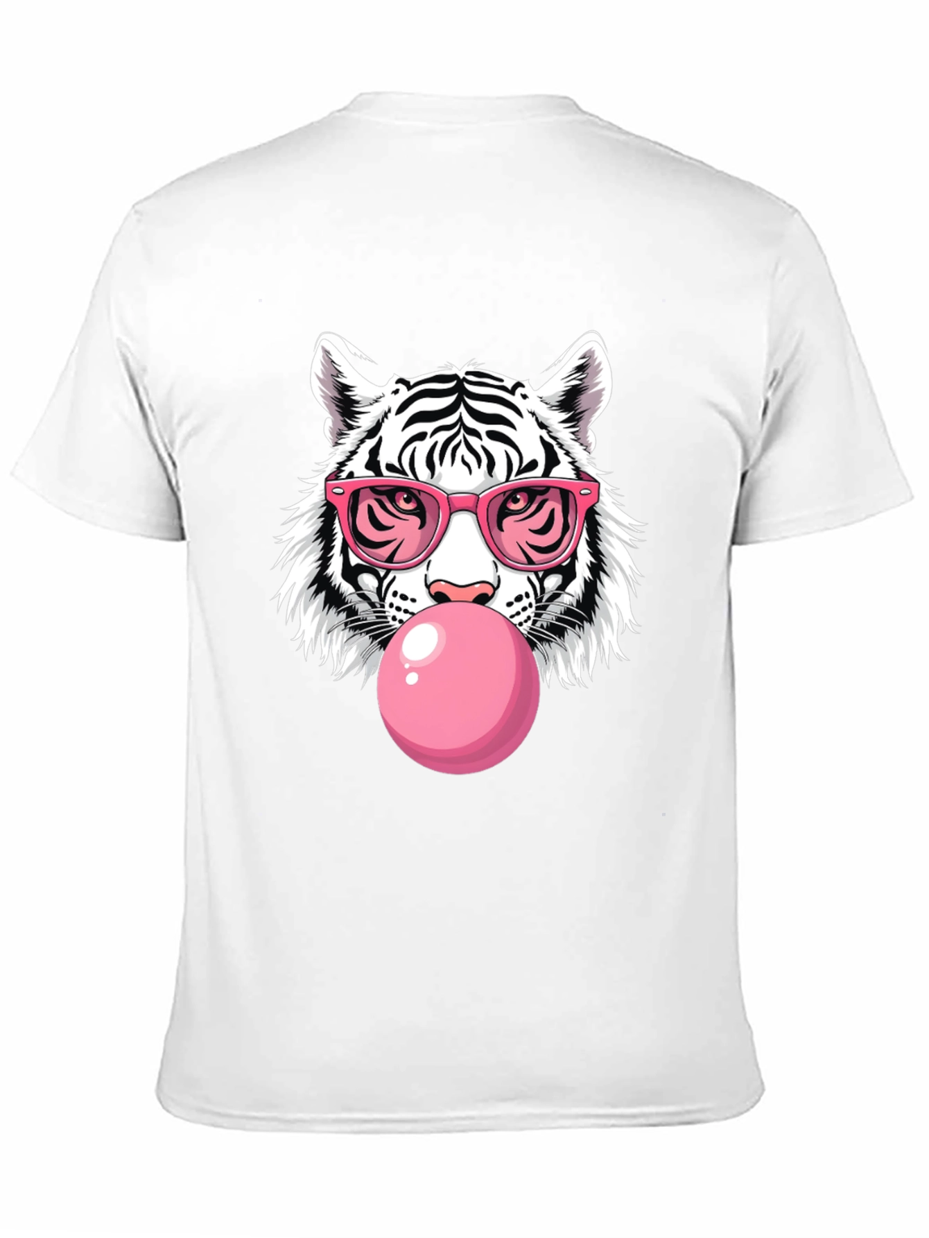 Cool Tiger Graphic Tee - Pink Bubblegum & Shades