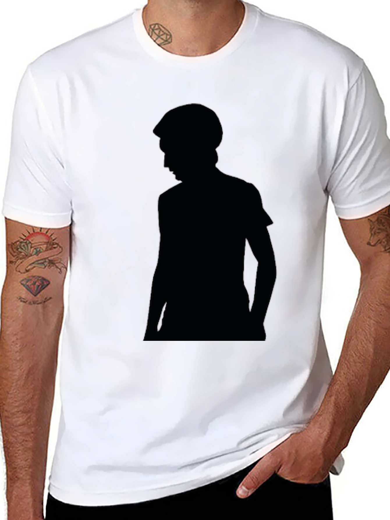 Silhouette Graphic Black T-Shirt | Stylish Everyday Wear