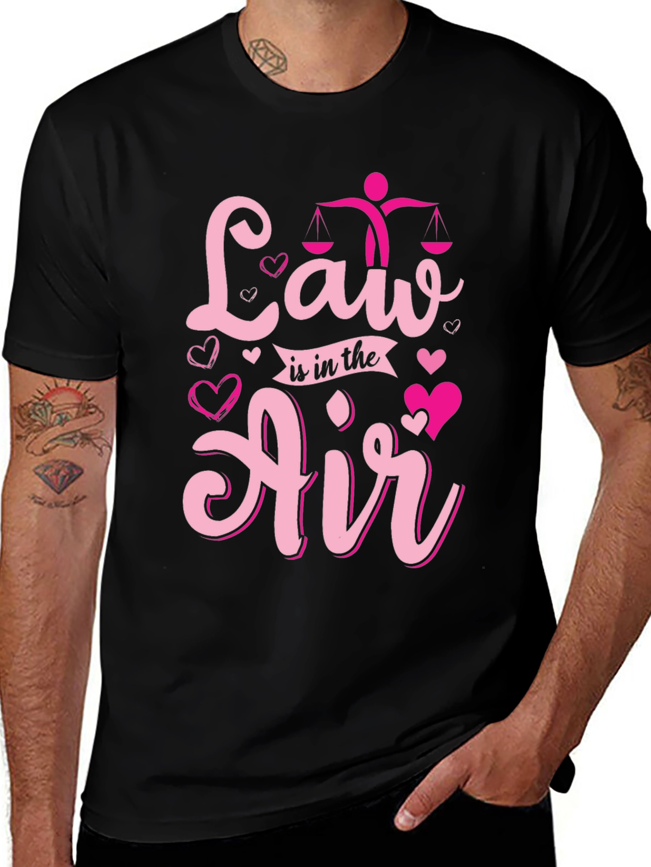 Law Is In The Air T-Shirt - Valentines Day Gift