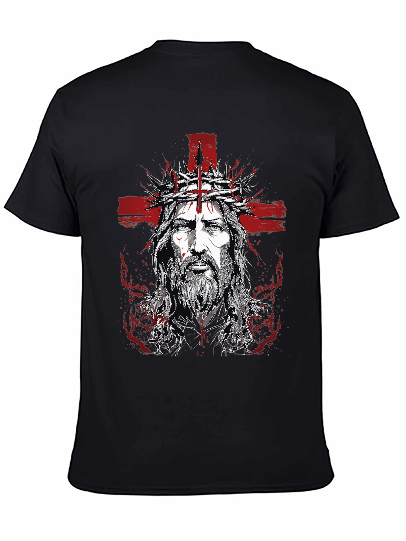 Mens Jesus Graphic Print T-Shirt