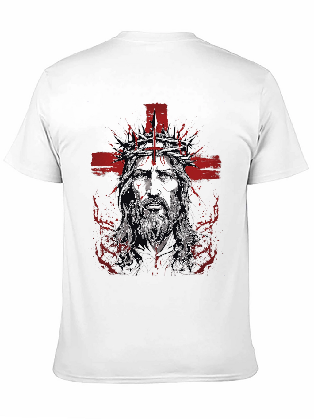 Mens Jesus Graphic Print T-Shirt