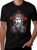 Mens Jesus Graphic Print T-Shirt