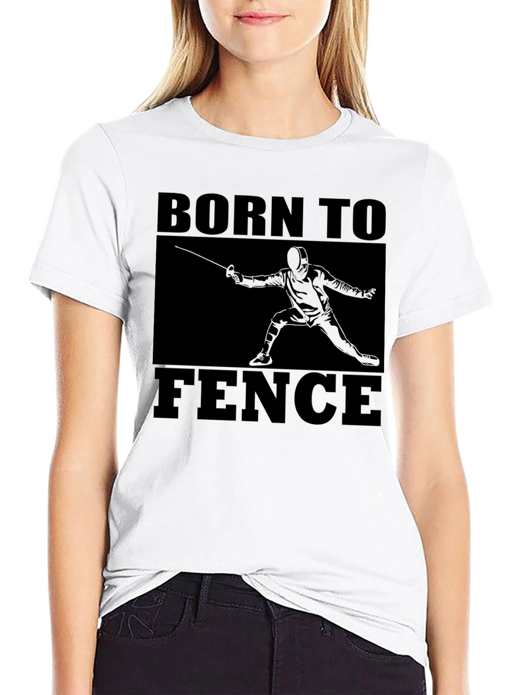 Born to Fence Black T-Shirt