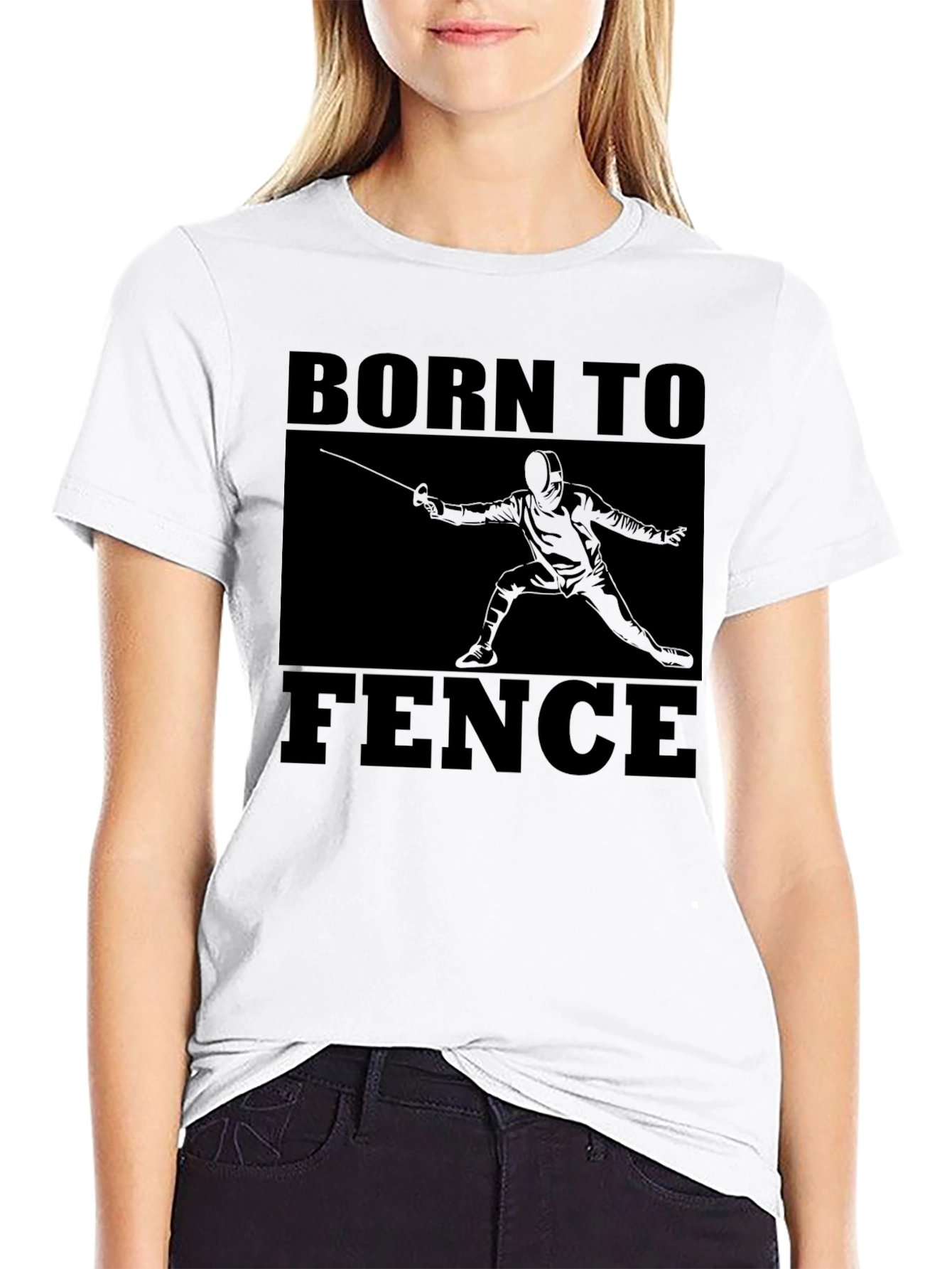 Born to Fence Black T-Shirt