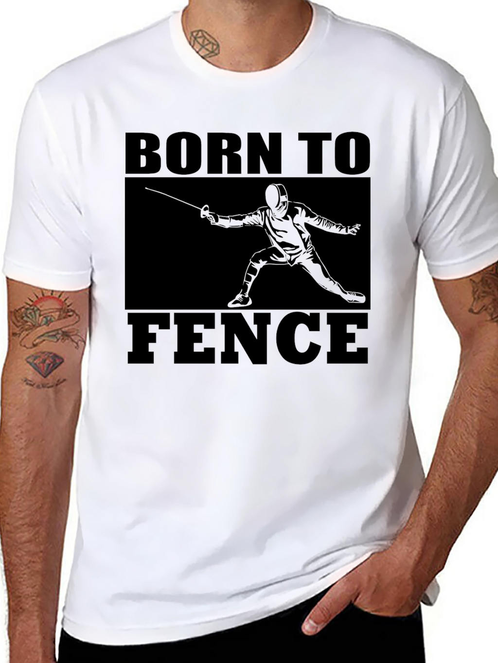 Born to Fence Black T-Shirt