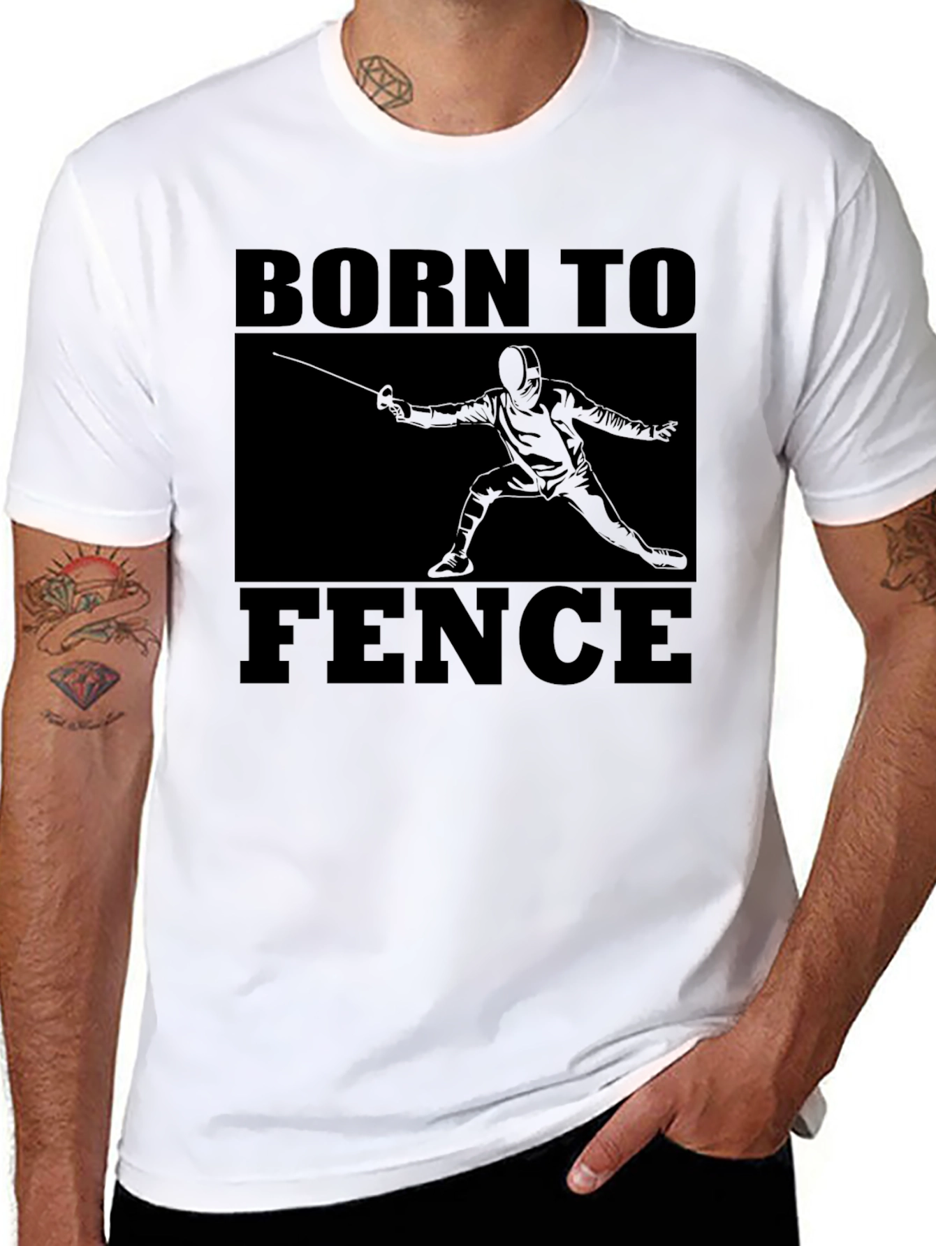 Born to Fence Black T-Shirt